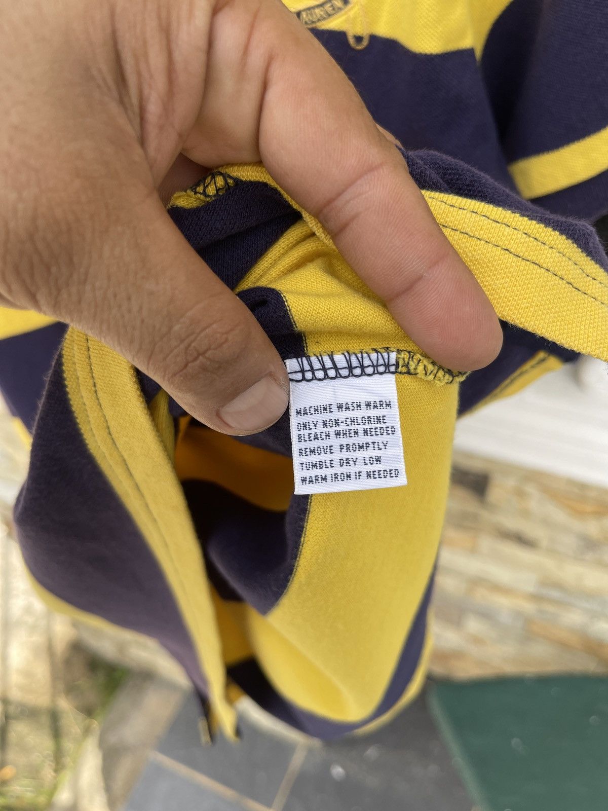 OVER THE STRiPES Rare🔥Vintage POLO RALPH LAUREN RUGBY T Shirt Size US M / EU 48-50 / 2 - 7 Thumbnail