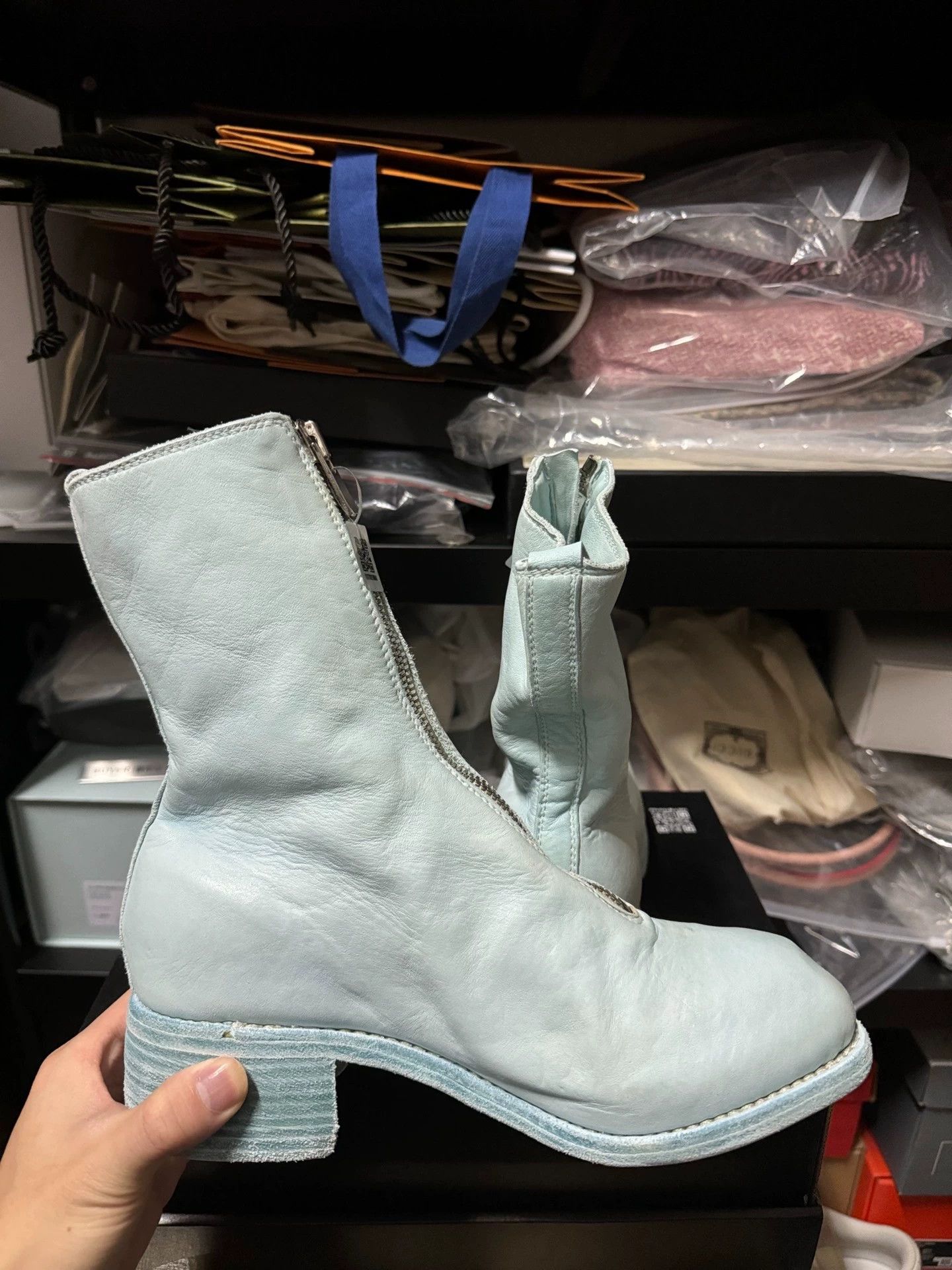 Guidi Guidi PL2 baby blue leather boots 37.5 Size US 7 / IT 37 - 5 Thumbnail