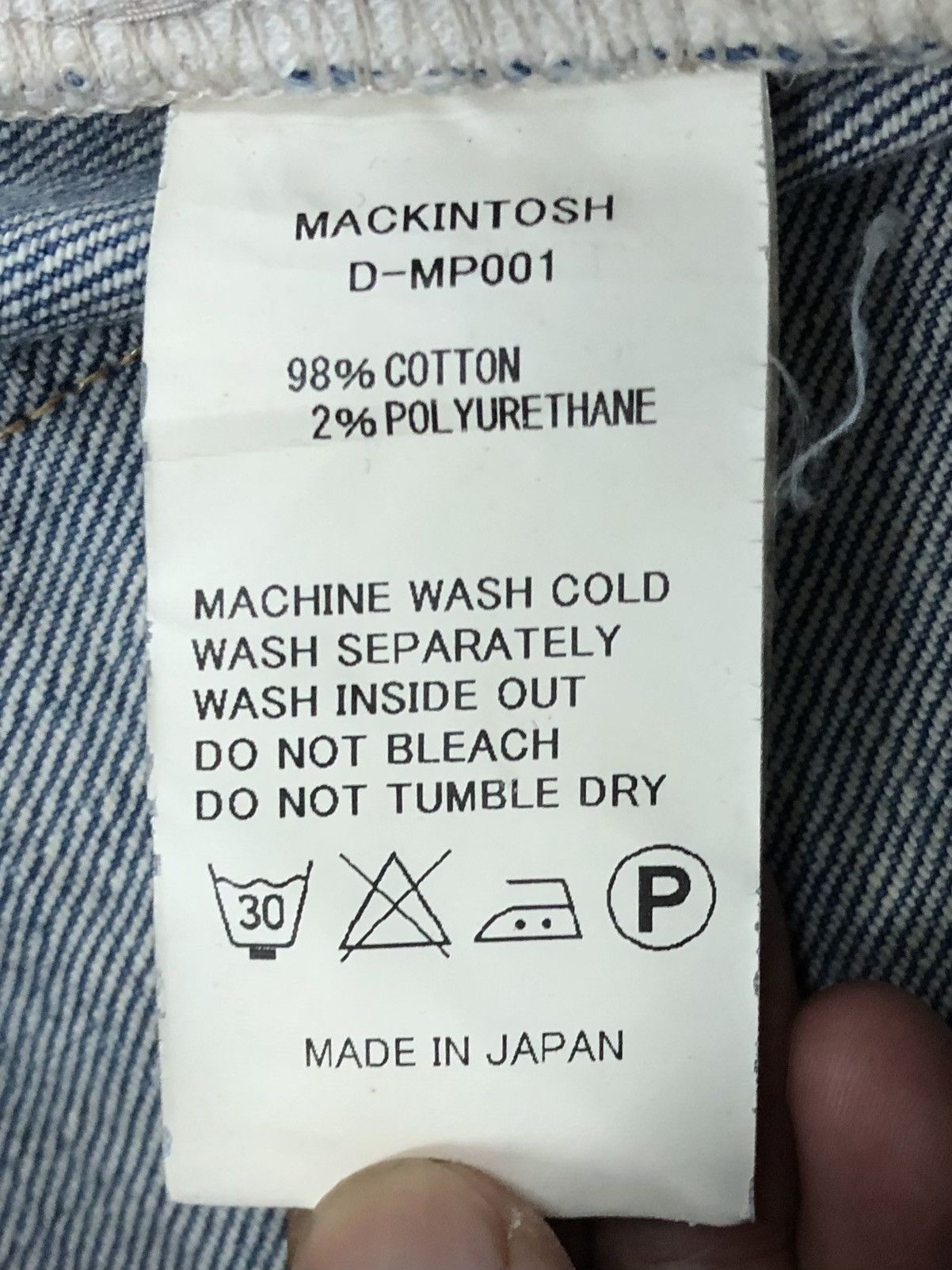 Mackintosh Vintage Mackintosh Made In Japan Denim Pants Size US 31 - 19 Thumbnail