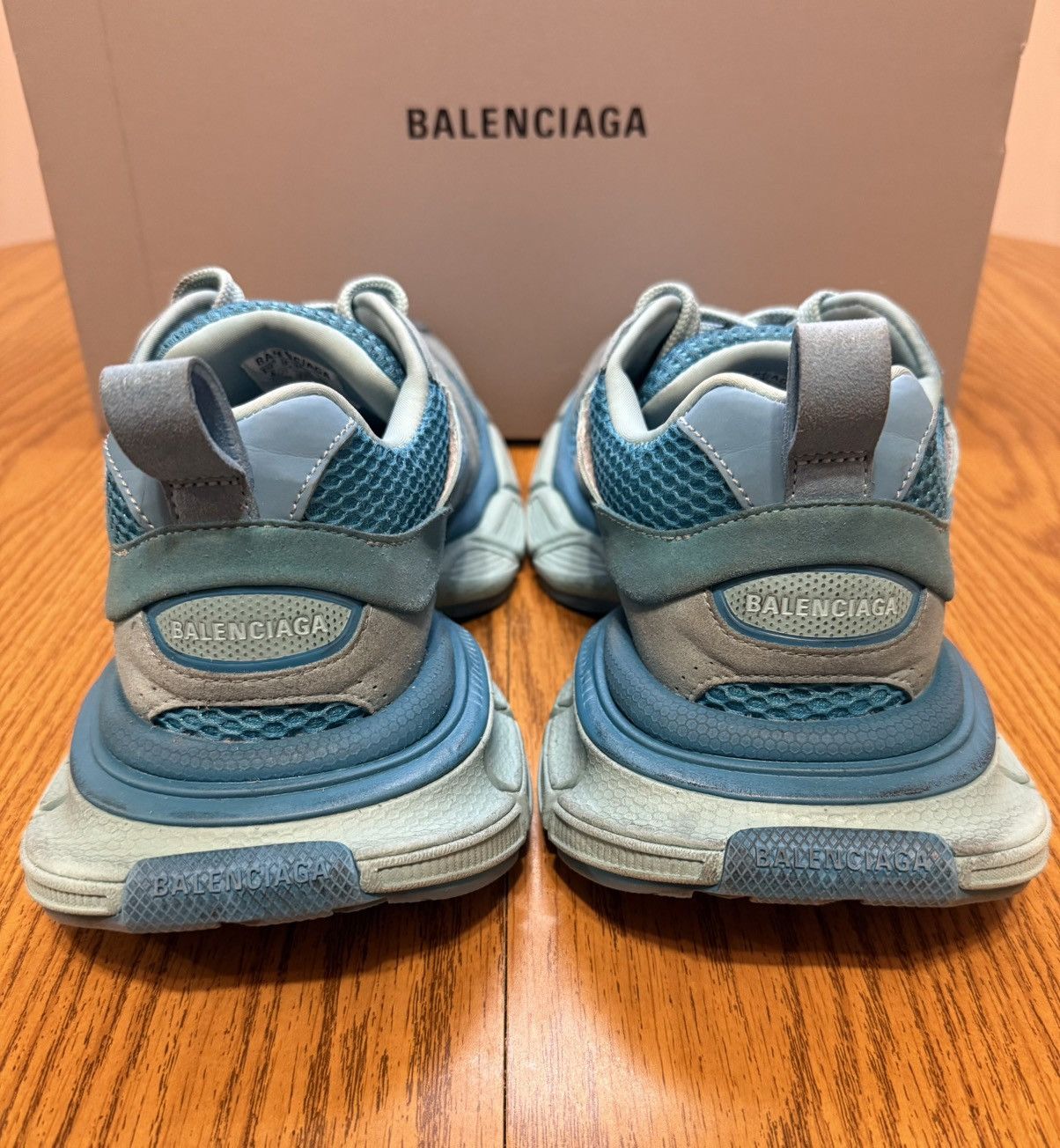 Balenciaga Balenciaga 3XL Worn Out Sneaker (Blue) Size US 8 / EU 41 - 5 Thumbnail