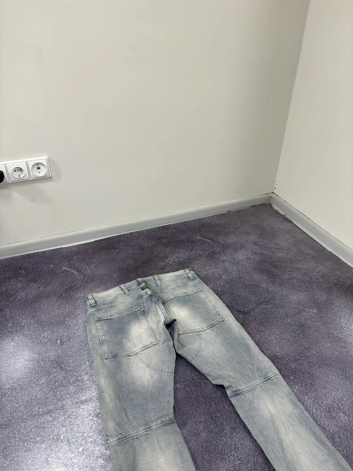 G-Star × Vintage Vintage G-Star Raw 3D Super Slim Faded Denim Japanese Jeans Size US 33 - 4 Thumbnail
