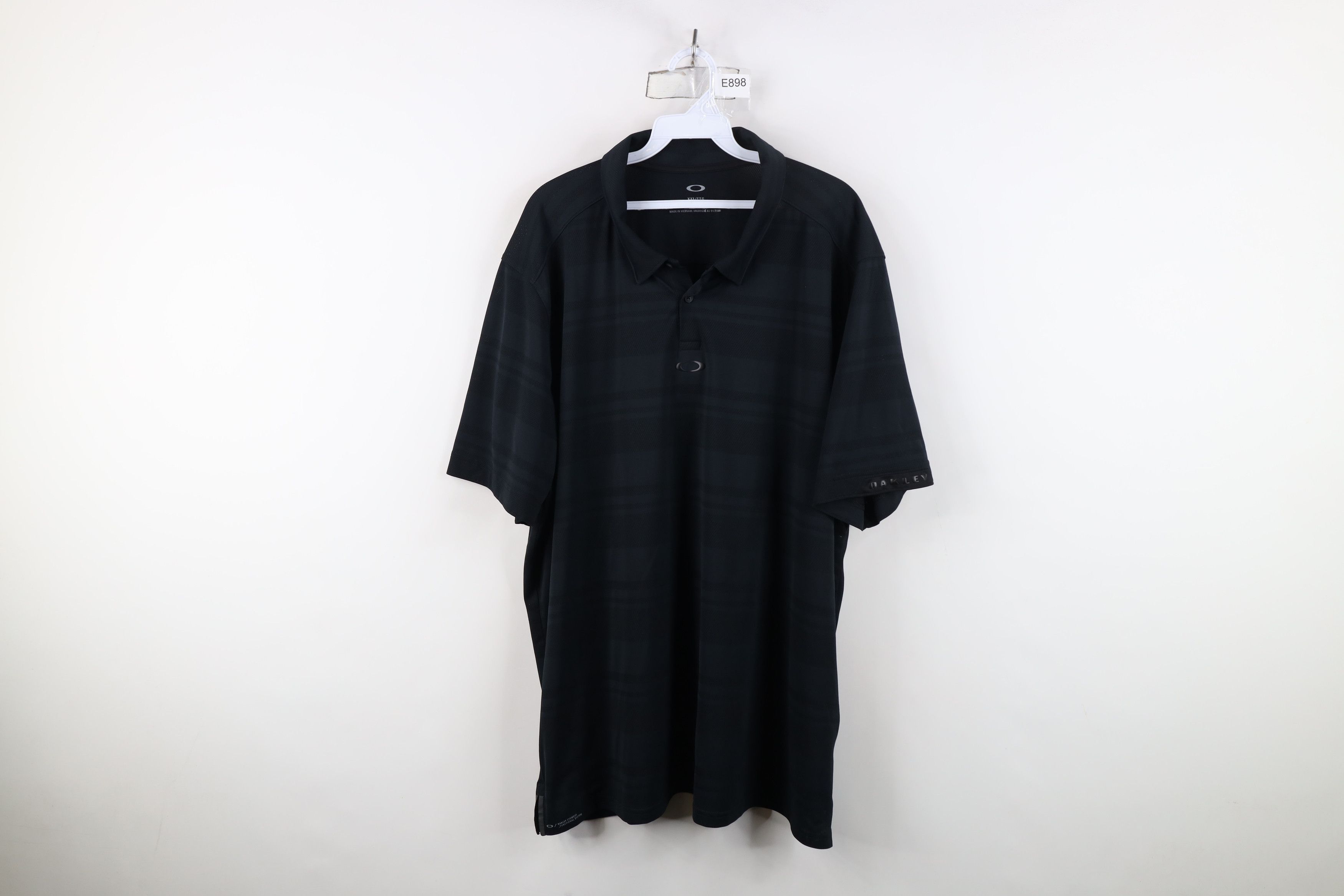 Oakley Oakley O Logo Spell Out Knit Collared Golf Polo Shirt Black Size US XXL / EU 58 / 5 - 1 Thumbnail