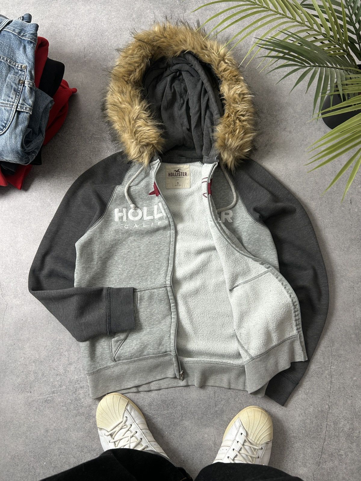 Hollister Hollister x If six was nine faux fur zip-hoodies mens grey Size US S / EU 44-46 / 1 - 2 Thumbnail