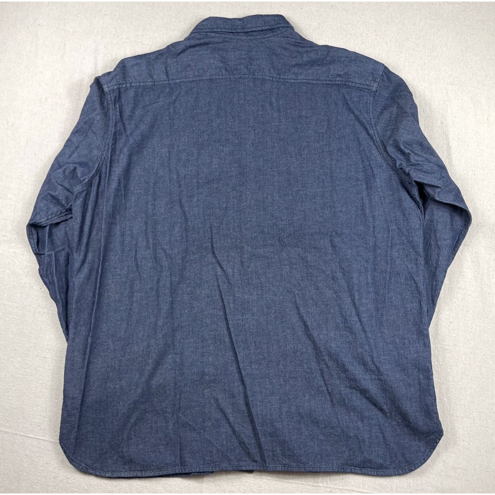 Levi's VINTAGE Levi's Denim Shirt Button-Up Mens XL Dark Blue Wash Western Relaxed Fit Size US XL / EU 56 / 4 - 3 Thumbnail