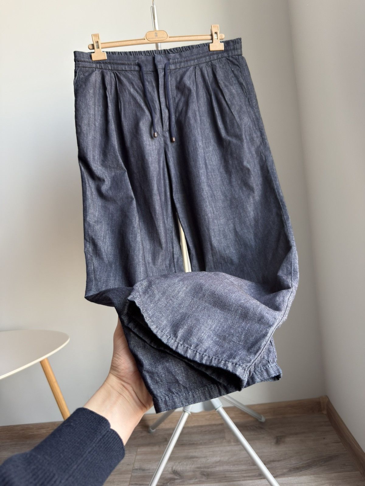 Brunello Cucinelli Brunello Cucinelli Pants Leisure Fit Drawstring Trousers Size US 34 / EU 50 - 10 Thumbnail