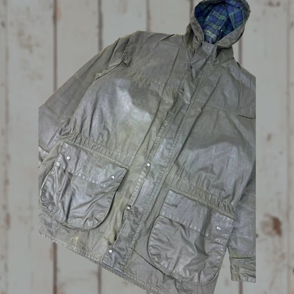 Barbour VINTAGE Barbour Jacket Waxed Durham Cotton Green Barbour Jacket Men S Size S Size US S / EU 44-46 / 1 - 1 Thumbnail
