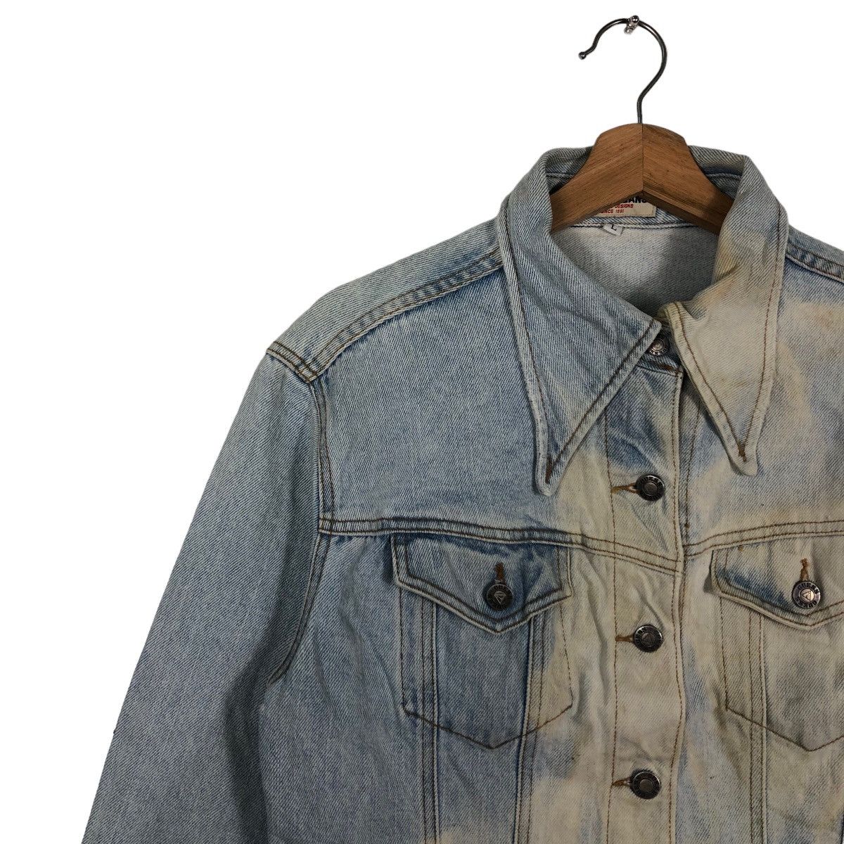 Guess 🔥90’s Cropped Biker Trucker Denim Jacket Guess USA AcidWash Size US L / EU 52-54 / 3 - 7 Thumbnail