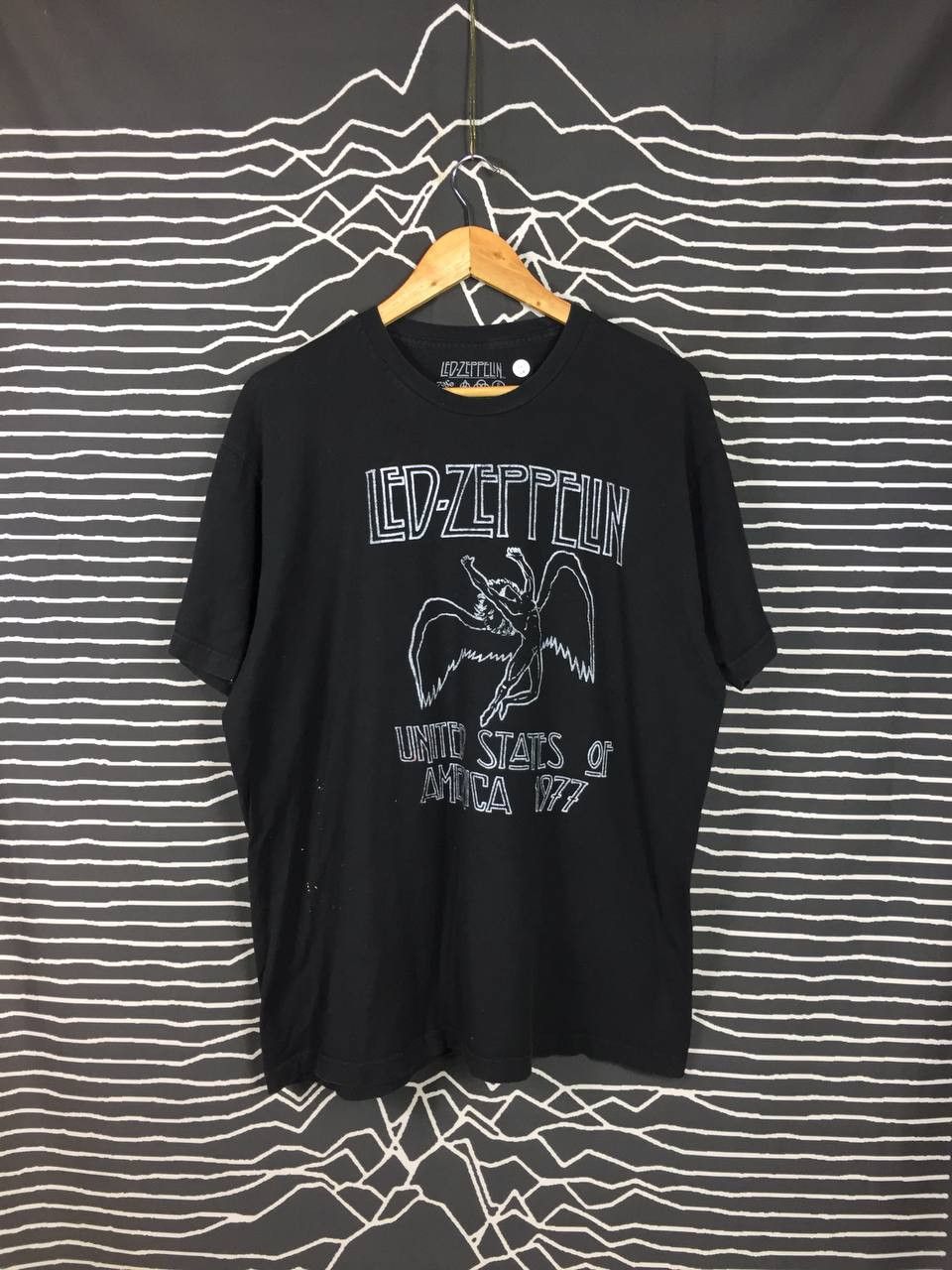 Band Tees × Led Zeppelin × Vintage Led Zeppelin United States of America 1977 Band Tee Size US XL / EU 56 / 4 - 1 Thumbnail