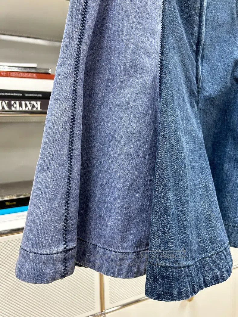Dior Dior Blue gradient denim stitching skirt Size 25" / US 0 / IT 36 - 5 Thumbnail