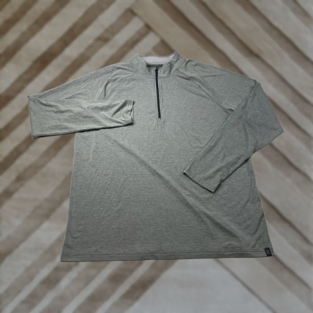 Vintage Free Fly Performance Bamboo 1/4 Zip Long Sleeve Pullover Gray Men's XL Size US XL / EU 56 / 4 - 1 Thumbnail