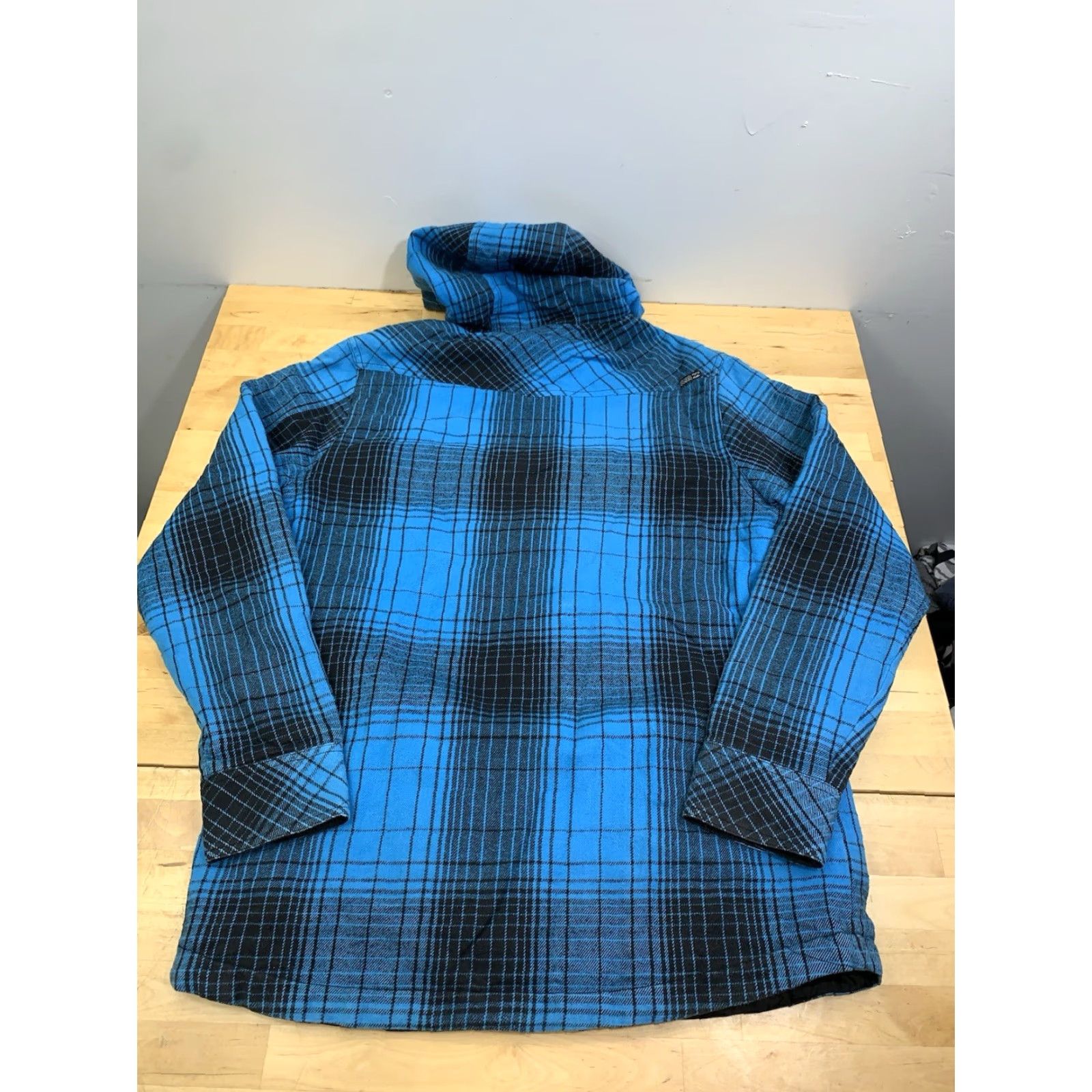 Billabong Billabong Jacket Mens S Plaid Reversible Hooded Full Zip Pockets Casual Blue Windbreaker Size US S / EU 44-46 / 1 - 7 Thumbnail