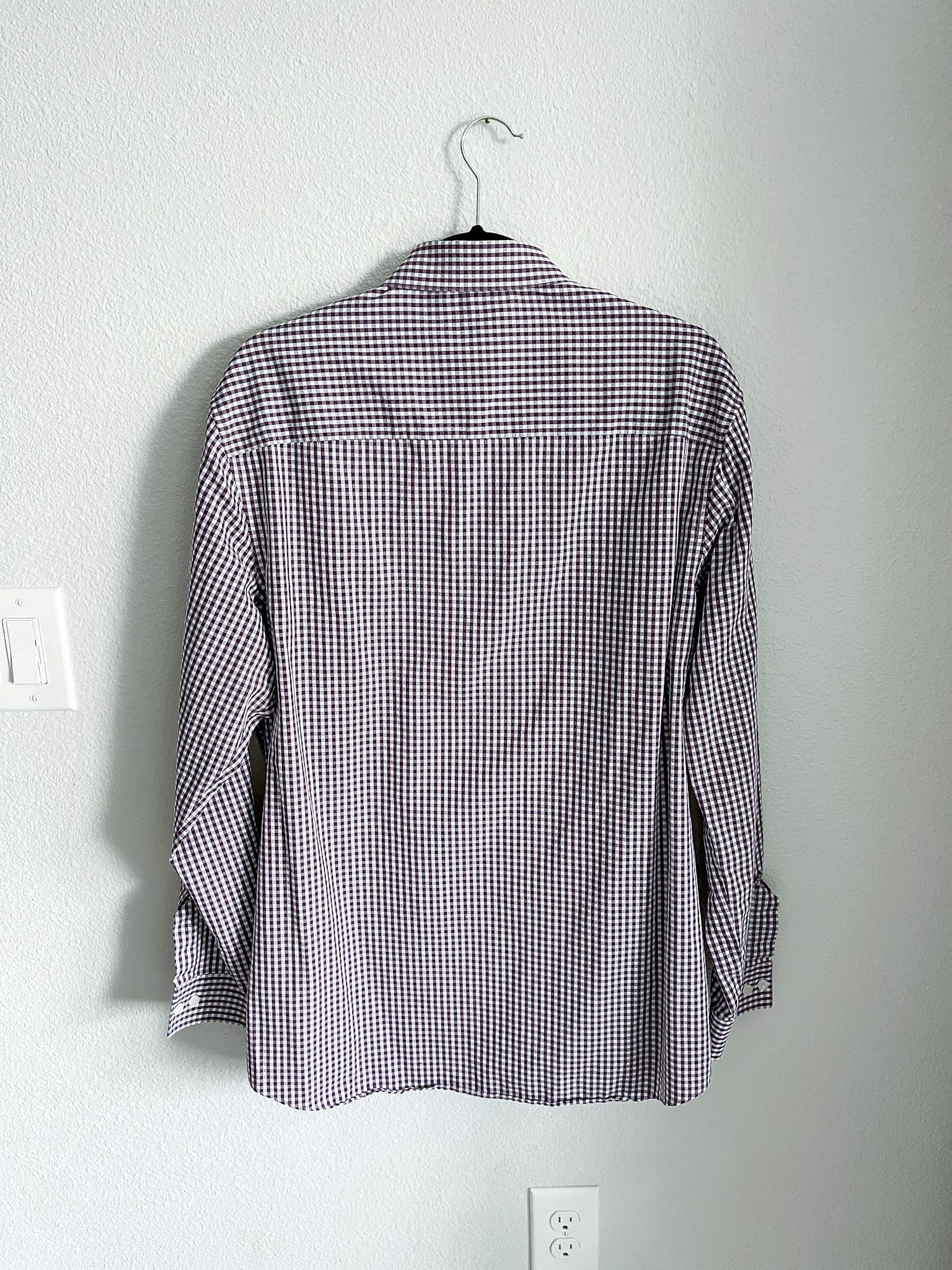 Kenneth Cole Kenneth Cole Reaction Purple Gingham Button Down Shirt Size US L / EU 52-54 / 3 - 3 Thumbnail