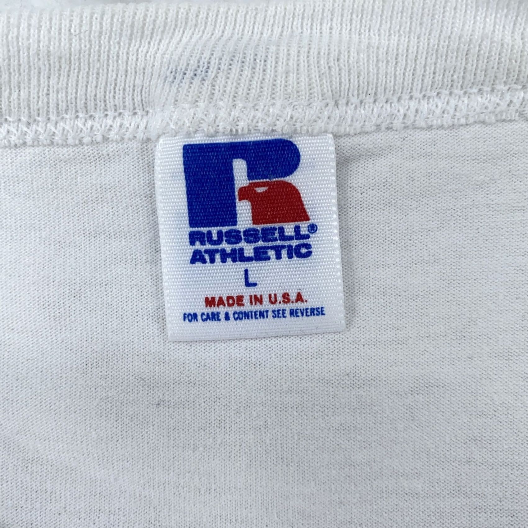 Russell Athletic VINTAGE Gov Livingston Wrestling Shirt Mens Large Russell Athletic 90s USA Tee Size US L / EU 52-54 / 3 - 4 Thumbnail