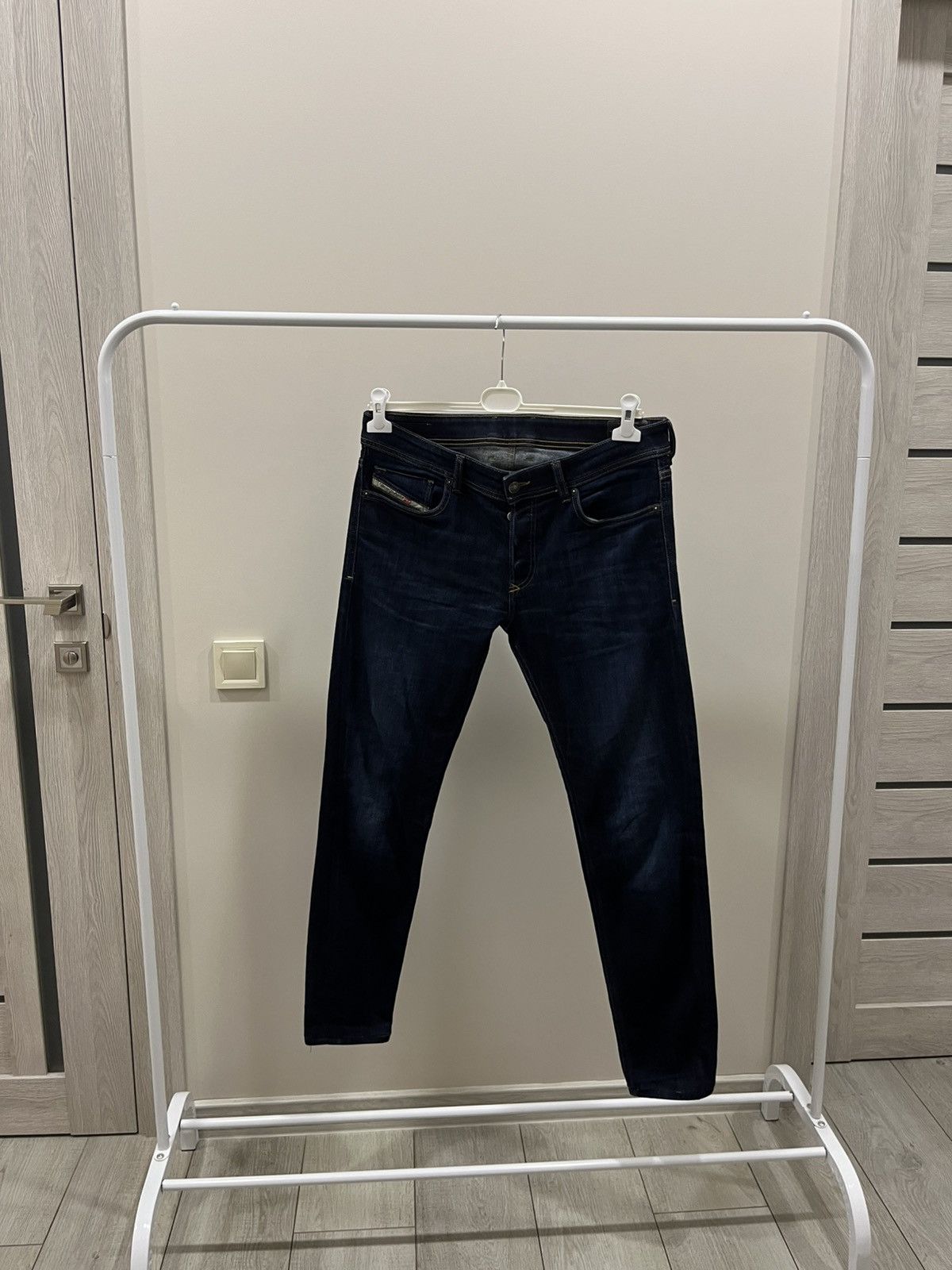 Diesel ‼️ Vintage y2k Diesel Sleenker Navy Denim Pants 34/32 Blue Size US 34 / EU 50 - 1 Thumbnail