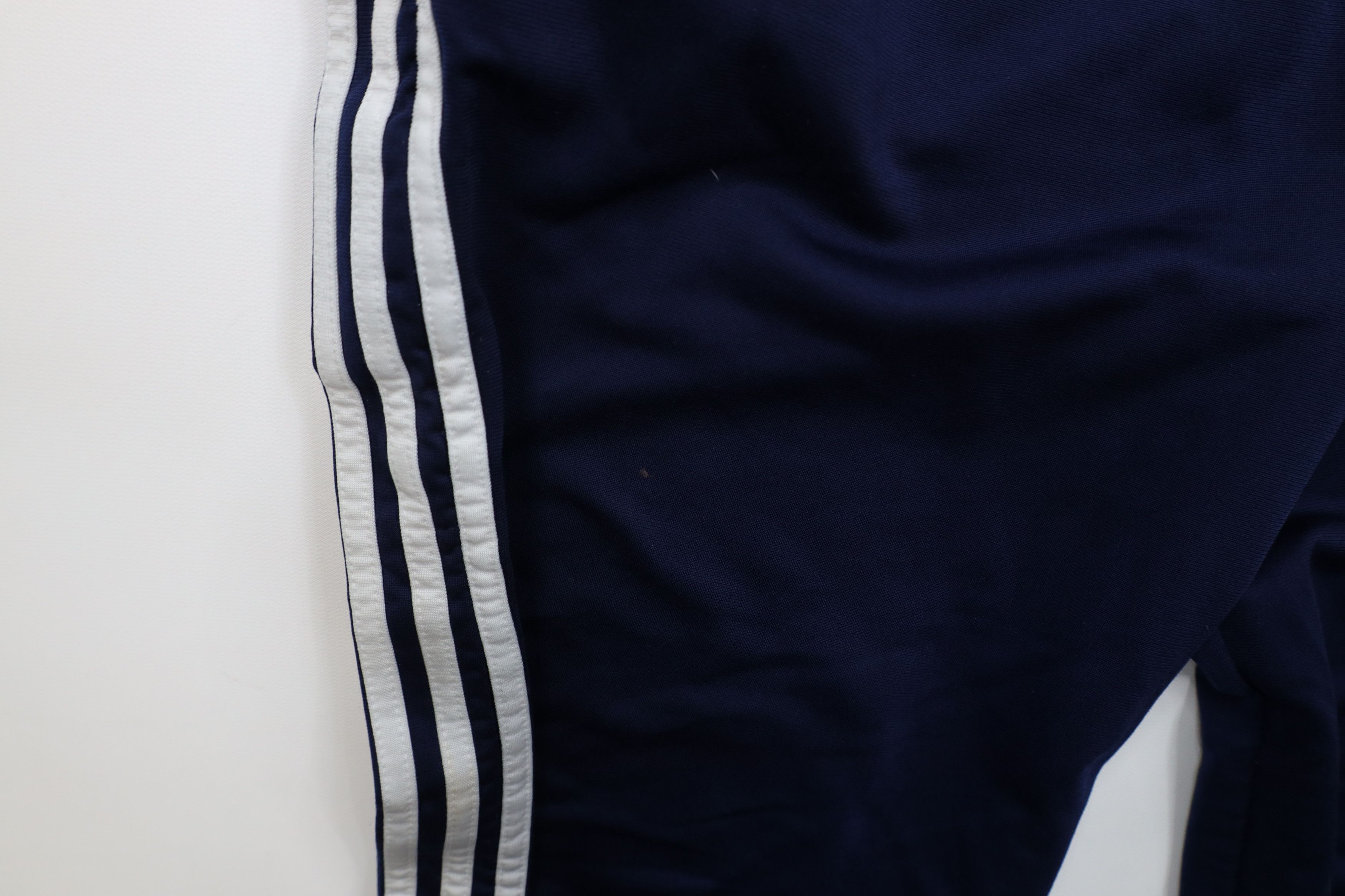 Adidas Vintage 90s Adidas Striped Wide Leg Tearaway Pants Blue Size US 32 / EU 48 - 8 Thumbnail