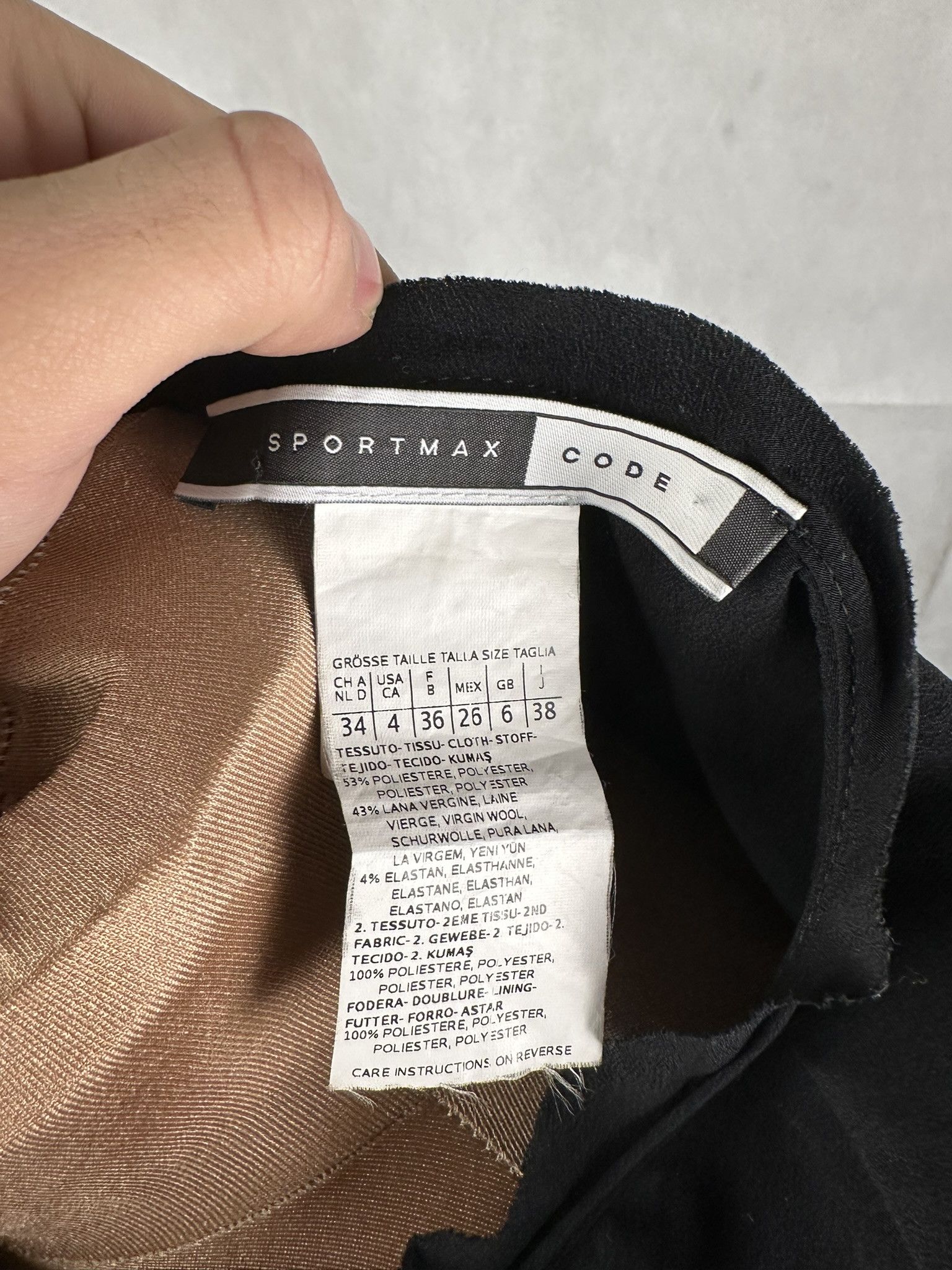 Designer × Sportmax Sportmax Wool Luxury Midi Dress Size S / US 4 / IT 40 - 10 Thumbnail