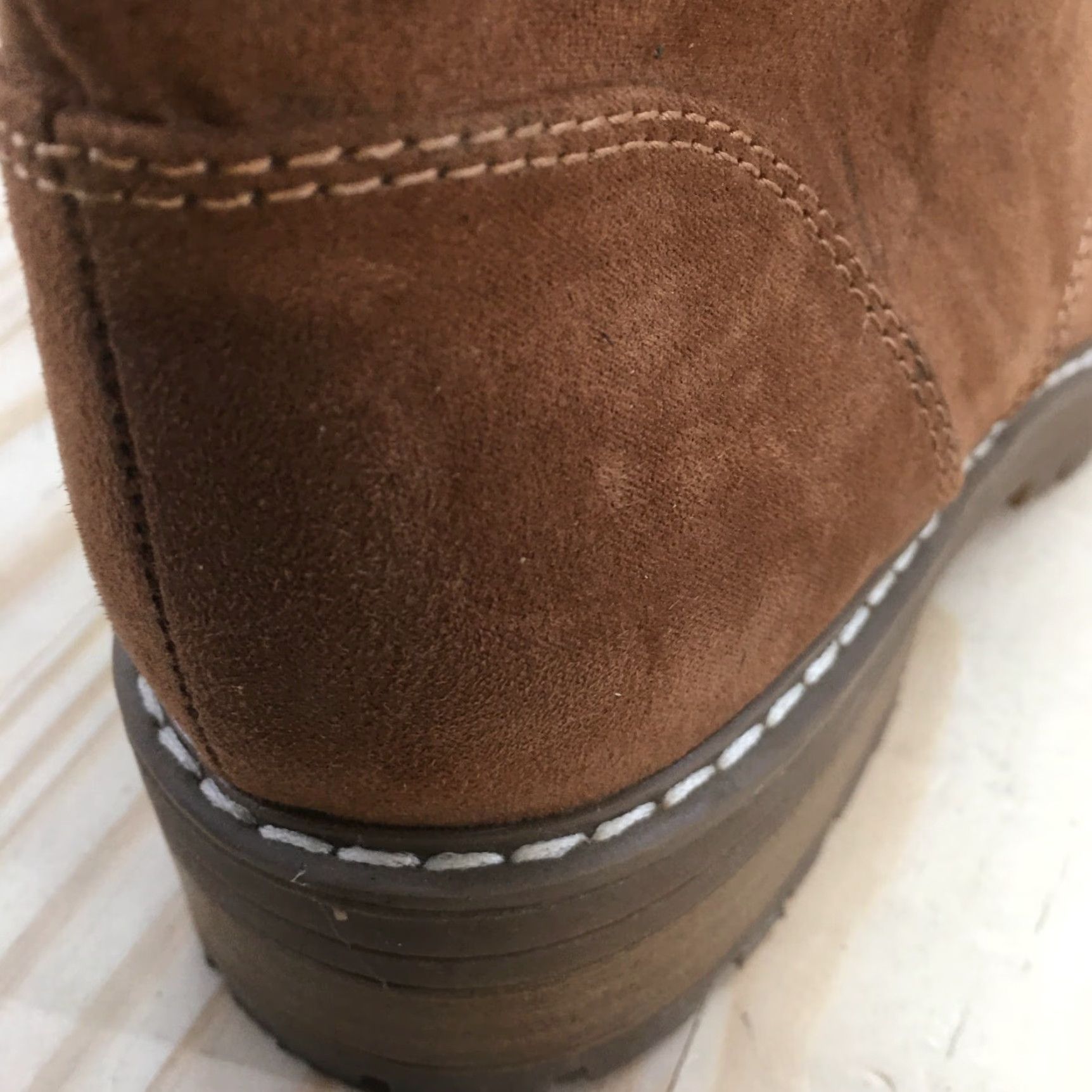 Vintage Universal Thread Ankle Boots Womens 7 Brown Tessie Sherpa Faux Fur Leather Boots Size US 7 / IT 37 - 5 Thumbnail