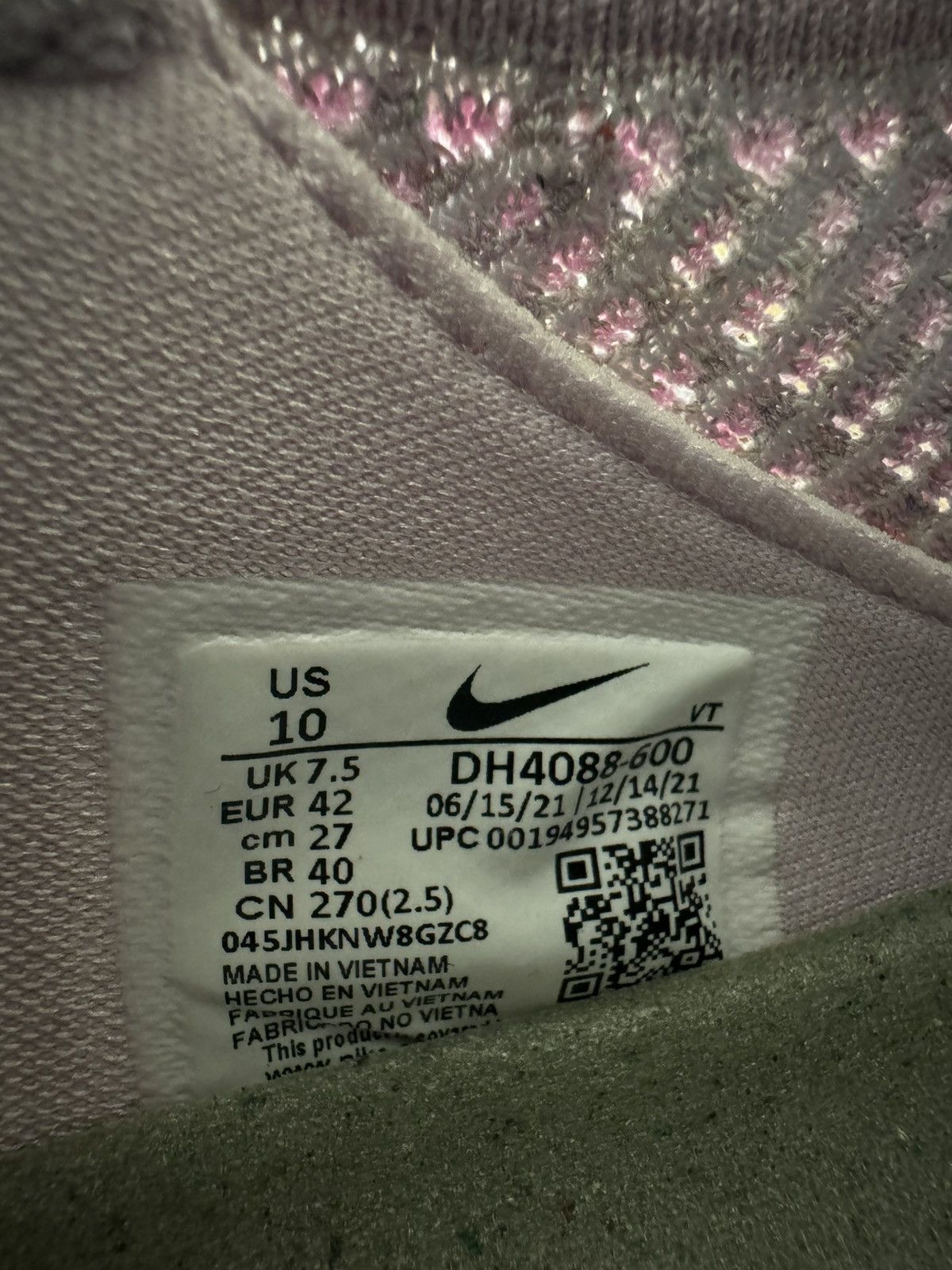 Nike ✅ NIKE WMNS AIR VAPORMAX 2021 Arctic Pink USW10 DH4088-600 Size US 10 / IT 40 - 7 Thumbnail