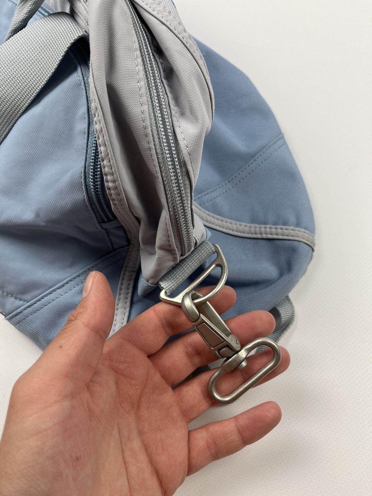 Nike × Vintage Vintage 90s Nike Big Logo Travel Training Gym Bag Y2K Size ONE SIZE - 12 Thumbnail