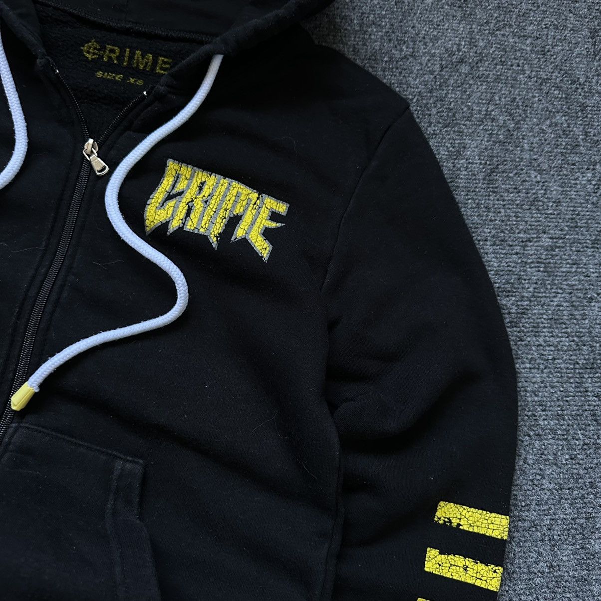 Crime London VTG Hooligan Style Crime Zip Hoodie Size Xs Japan 00s USA Size US XS / EU 42 / 0 - 9 Thumbnail