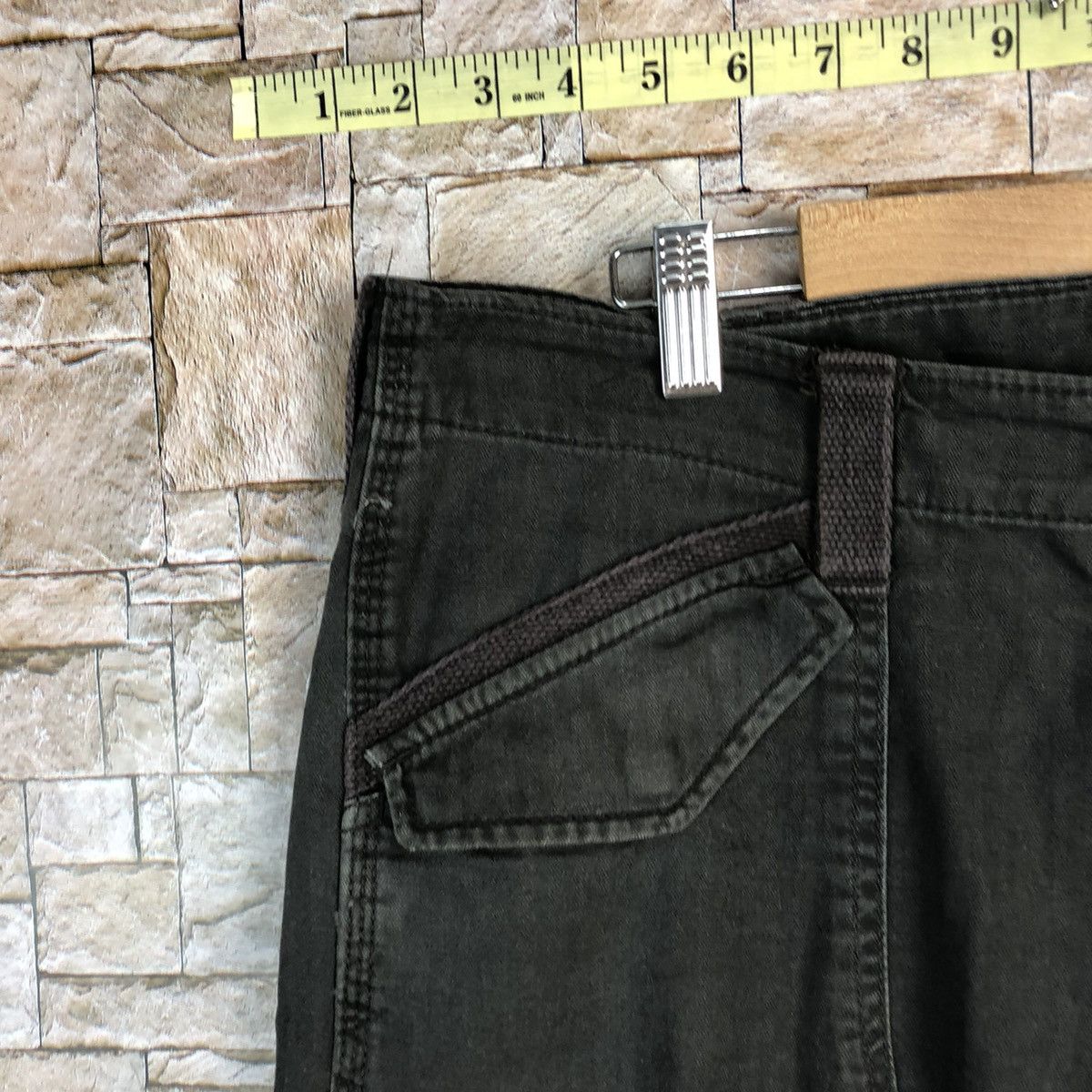 Japanese Brand Gap Black faded Cargo utility Multipocket Pants #A737 Size US 36 / EU 52 - 8 Thumbnail