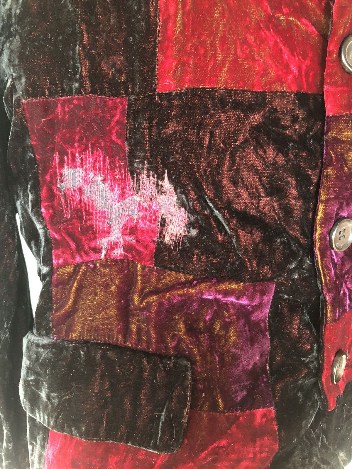 Comme des Garcons Vintage 90’s Comme Des Garçons Velvet Viscose Rayon Jacket Size M / US 6-8 / IT 42-44 - 6 Thumbnail