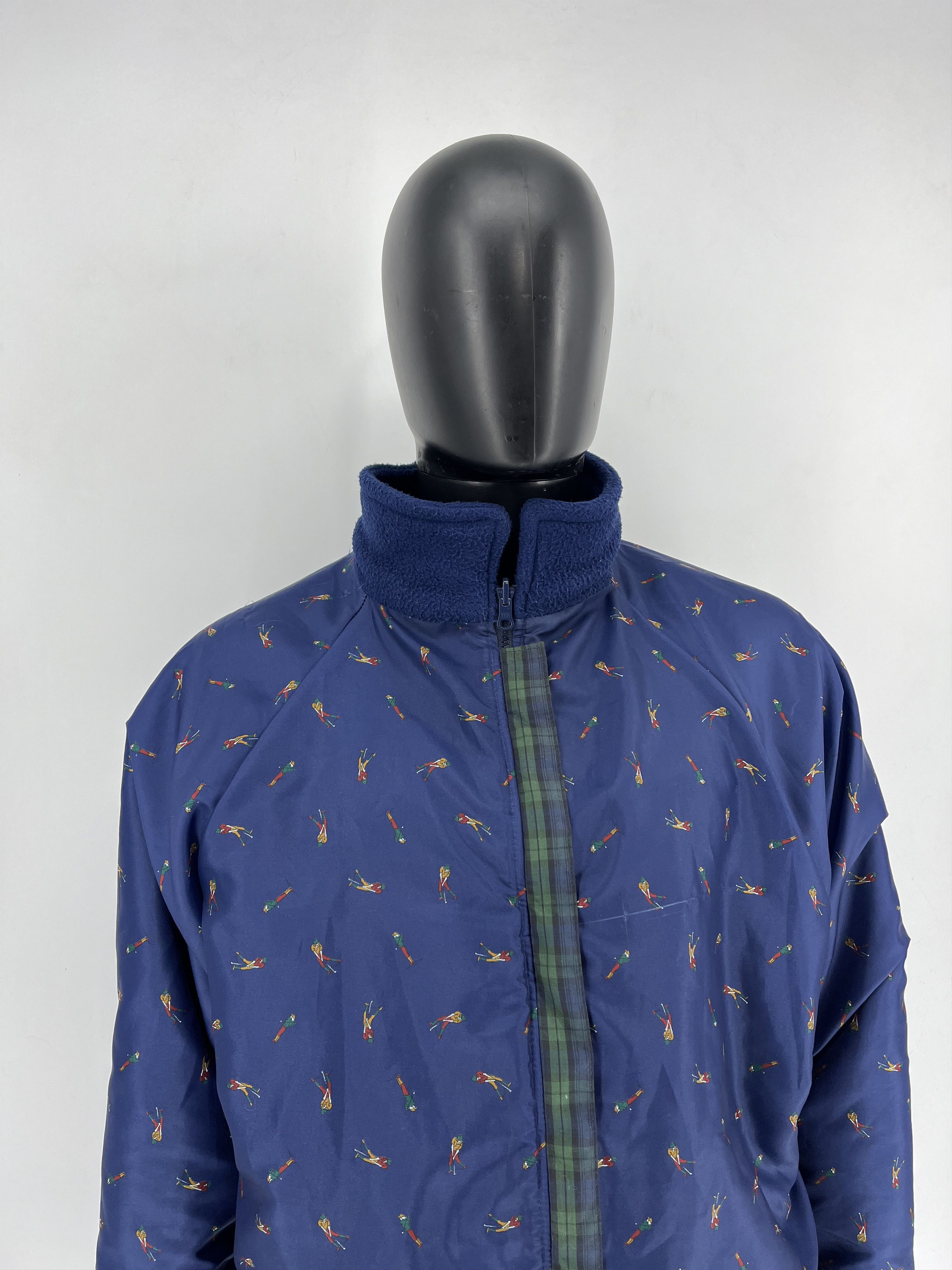 Vintage Vintage Reversible Jacket Sherpa - Nylon Jacket Size US XL / EU 56 / 4 - 11 Thumbnail