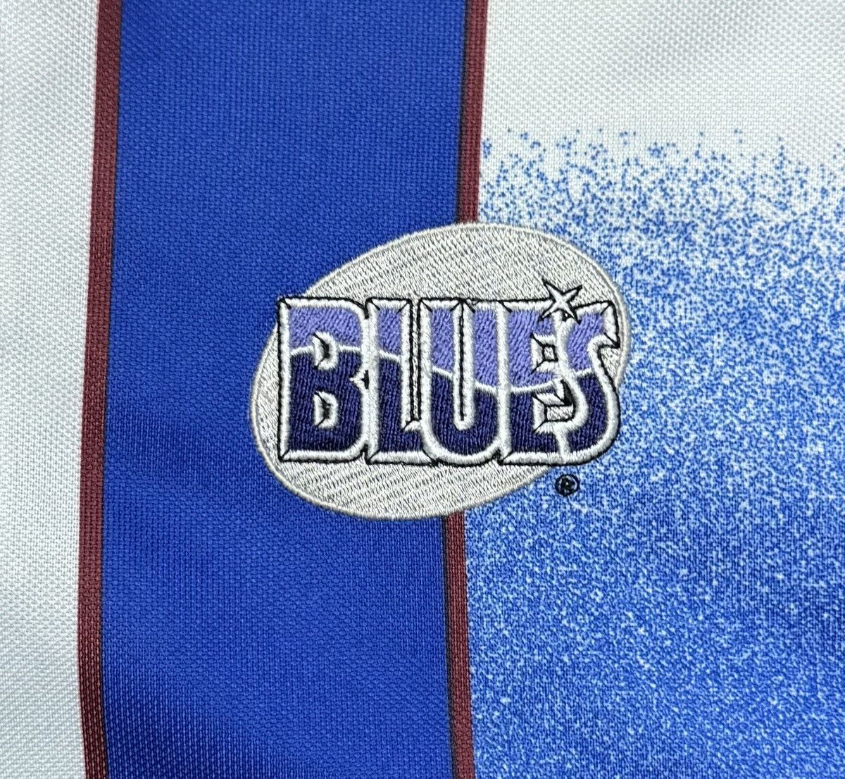 Adidas Auckland Blues 1999 2000 Home Rugby Shirt Jersey Adidas Size US L / EU 52-54 / 3 - 7 Thumbnail