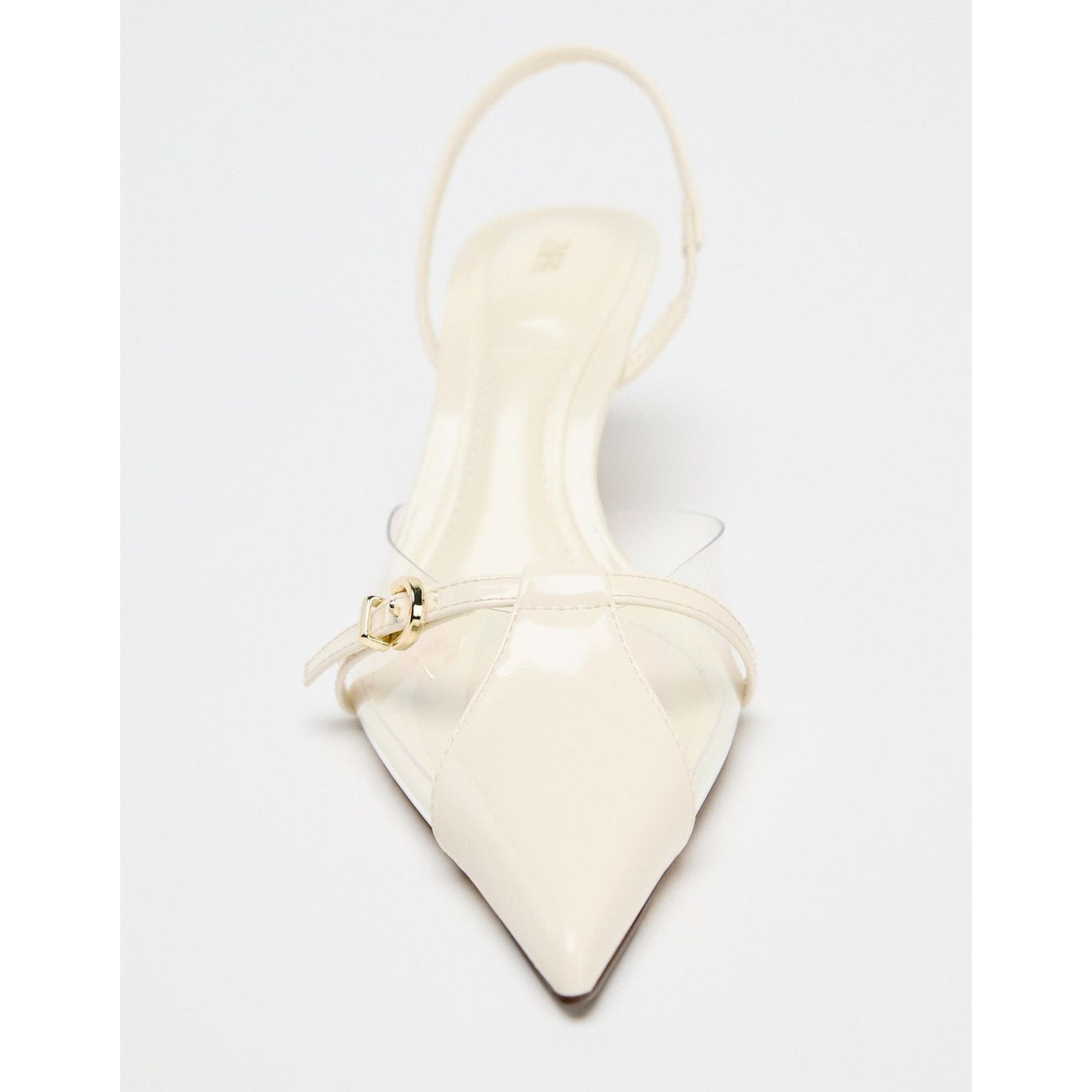 Zara Zara White Pointed Toe Slingback Heels NWT Size US 9 / IT 39 - 19 Thumbnail