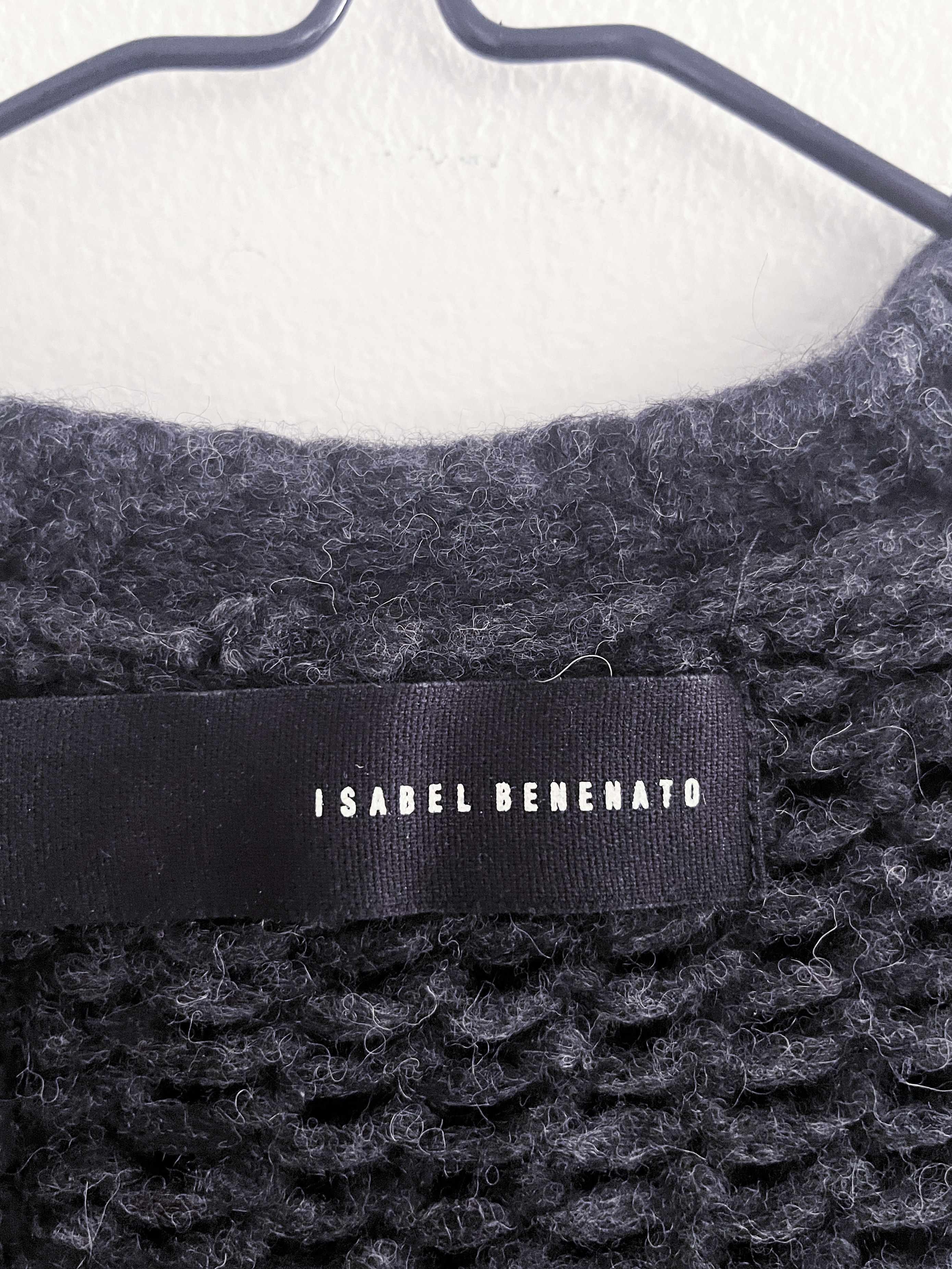 Isabel Benenato superfine alpaca knit sweater/ asymmetrical hem Size US S / EU 44-46 / 1 - 3 Thumbnail