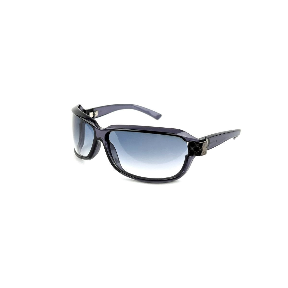 image of Iconic Gucci GG Logo Wrap Shades Blue Eyewear Sunglasses, Men's