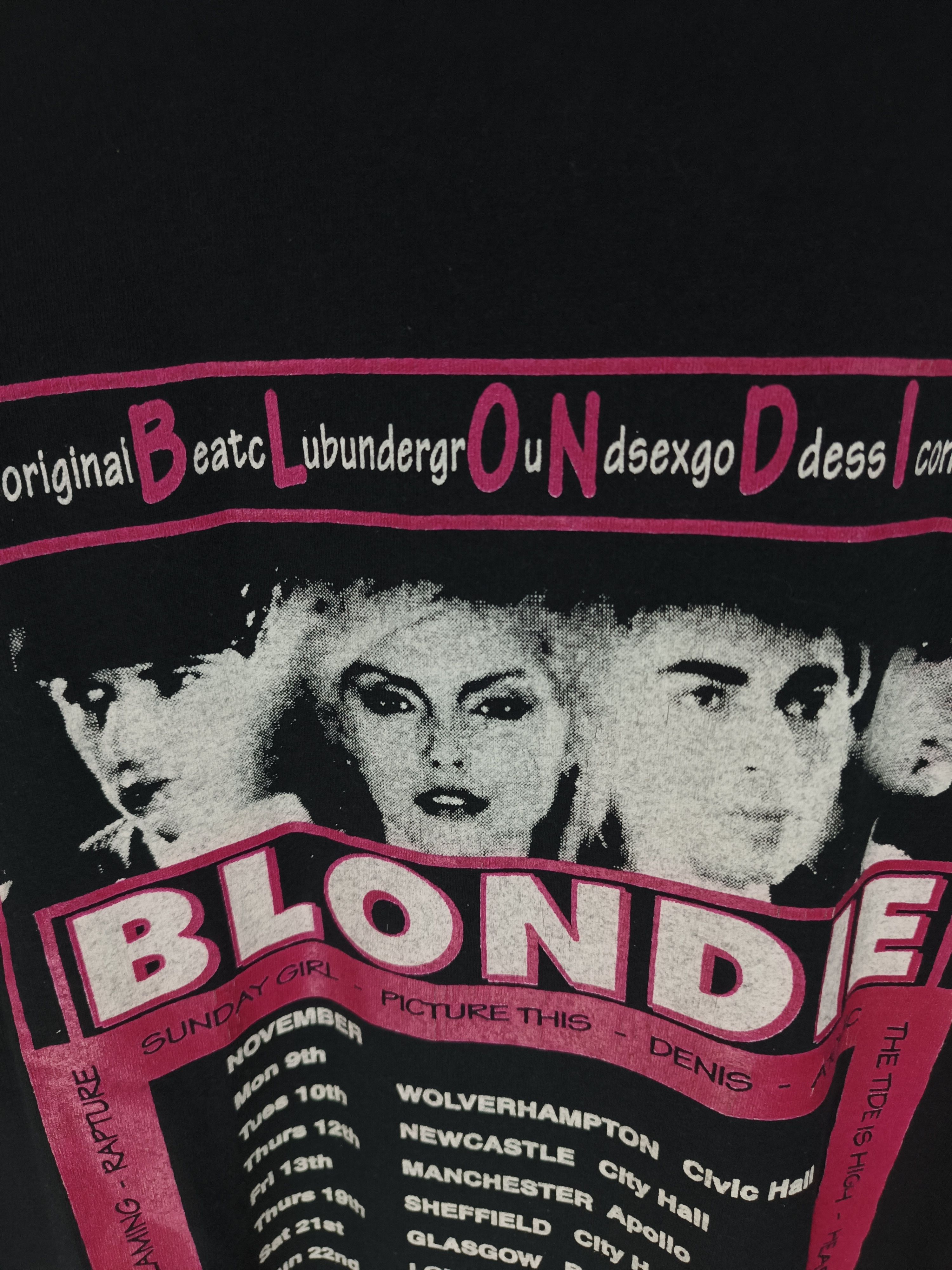 Band Tees RARE🔥VINTAGE 90'S BLONDIE TOUR TEE debbie abba patti bjork Size US XL / EU 56 / 4 - 16 Thumbnail