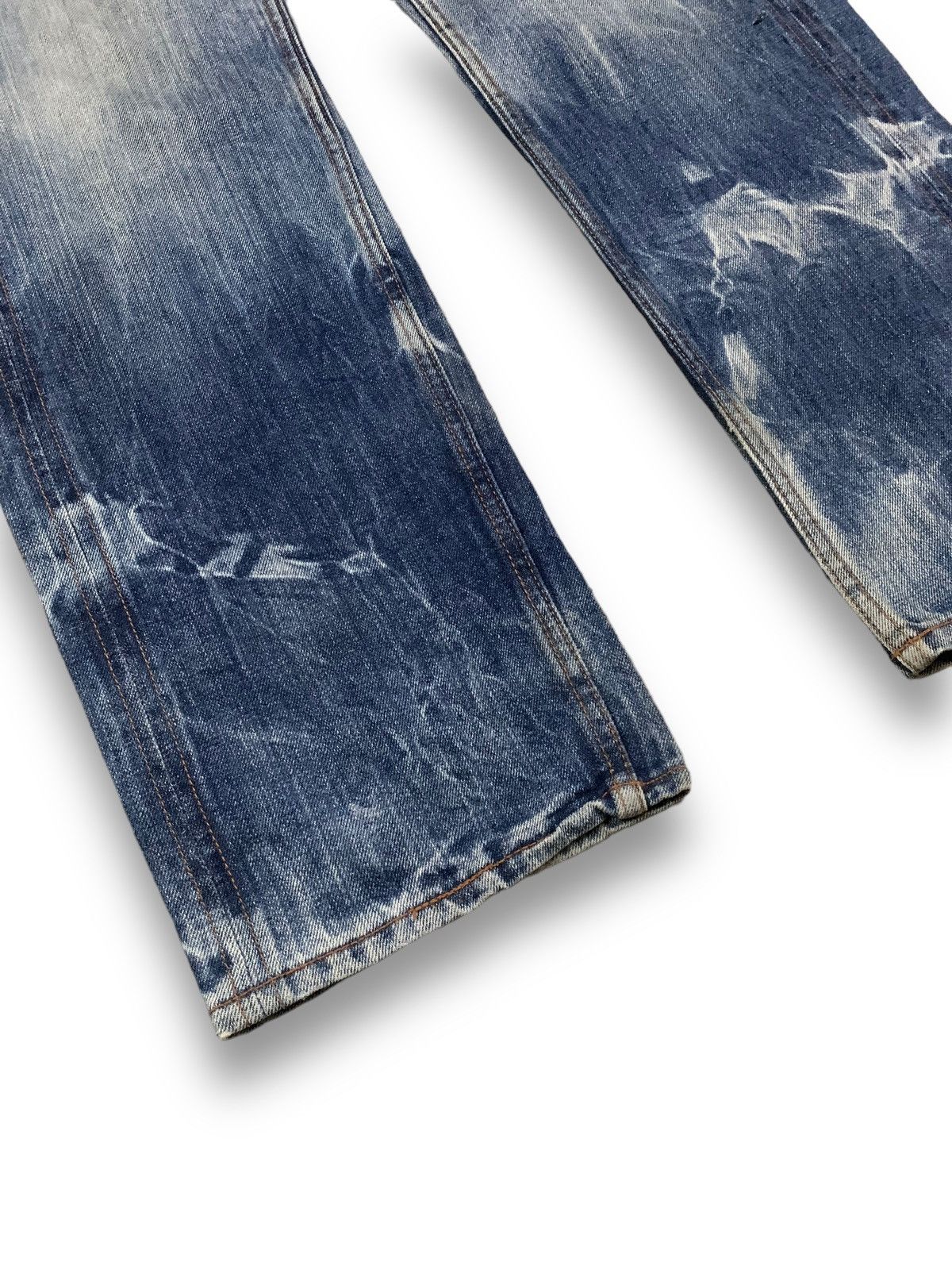 Hysteric Glamour Vintage Sacrifice Japan Selvedge Acid Wash Buckle Back Jeans Size US 30 / EU 46 - 10 Thumbnail