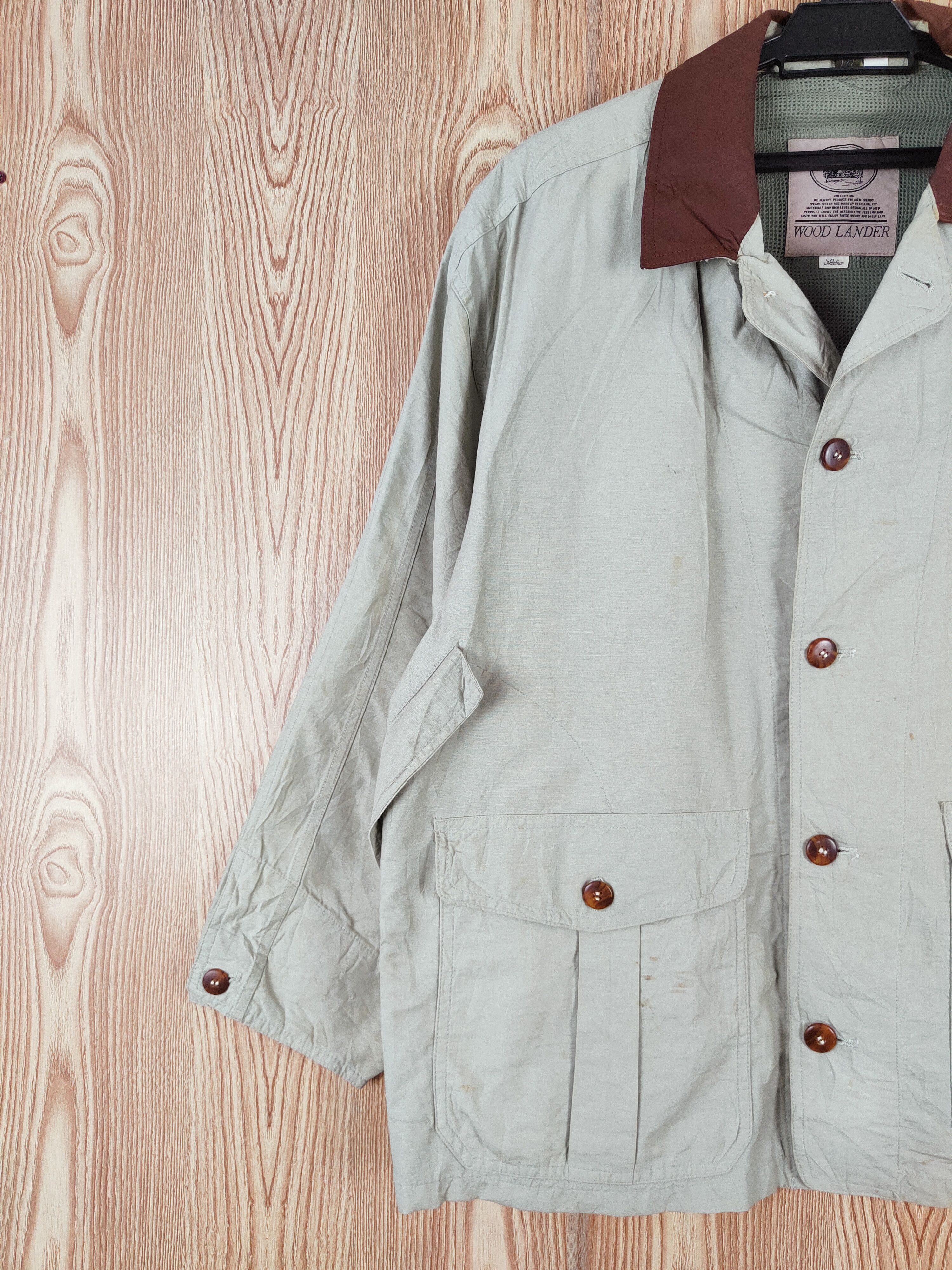 Japanese Brand × Vintage Vintage 💥 Wood Lander Green Button Up Shirts Size US M / EU 48-50 / 2 - 3 Thumbnail