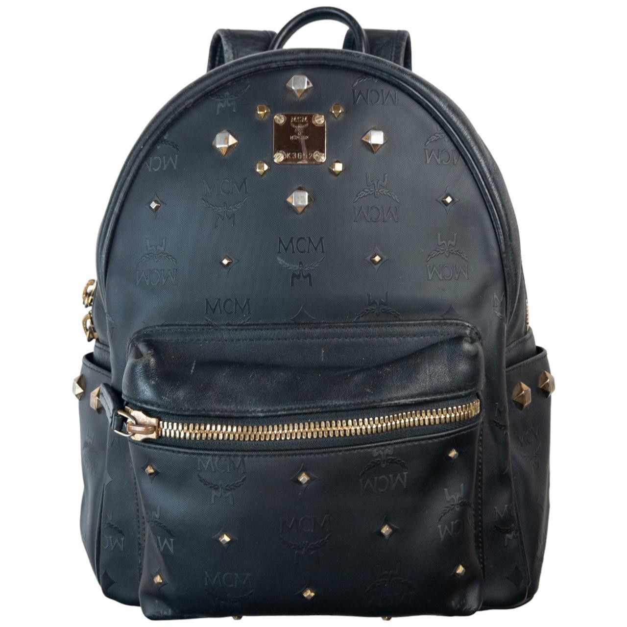 MCM Vintage MCM Monogram Leather Backpack Size ONE SIZE - 1 Thumbnail