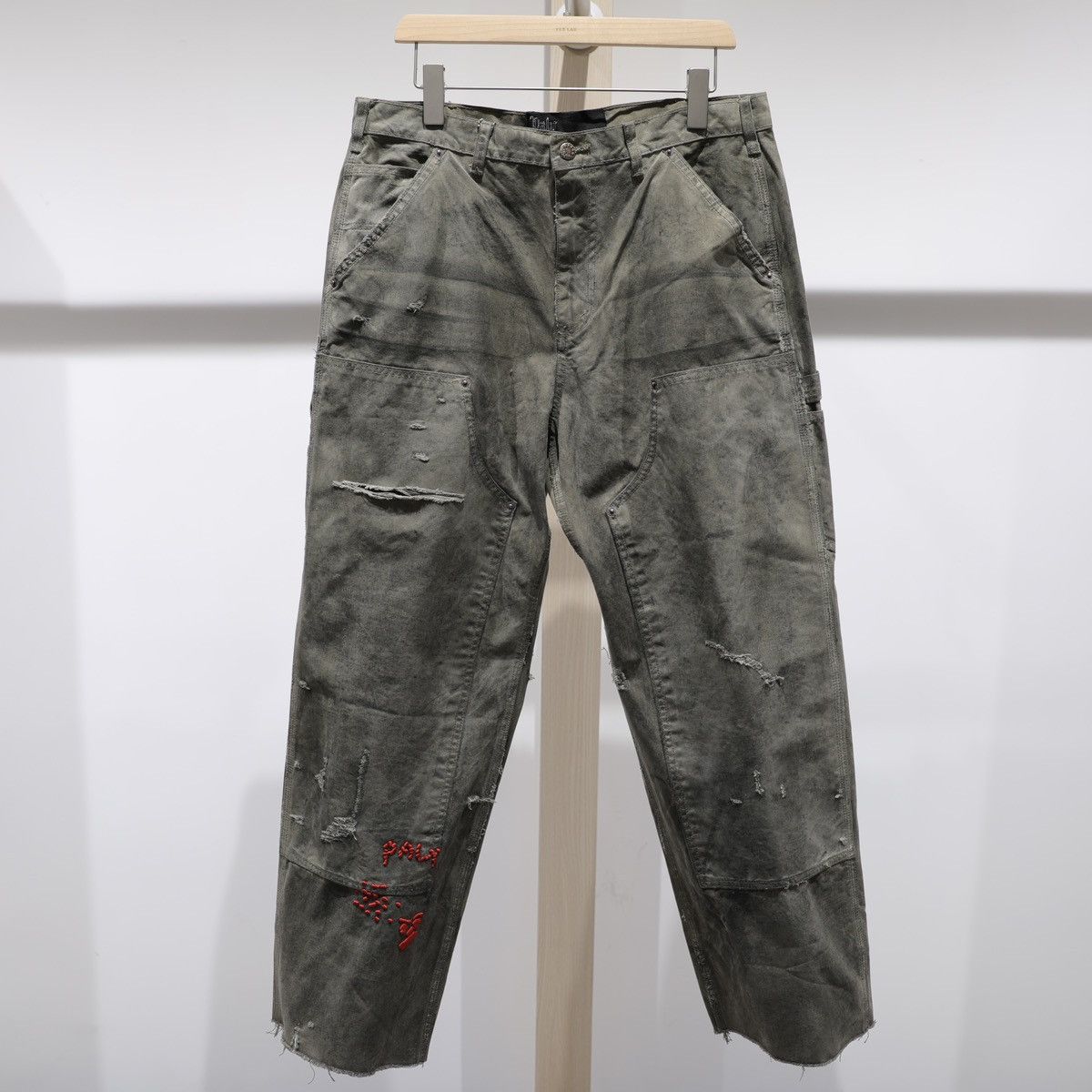 Paly Hollywood Paly Hollywood BEEN THRU IT WAXED CANVAS DBL KNEE PANT Size US 32 / EU 48 - 1 Thumbnail