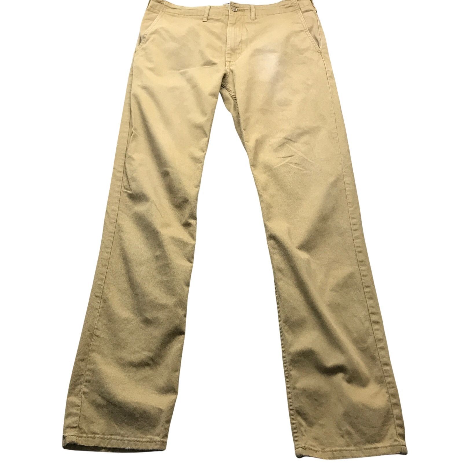 Levi's Levis Strauss Khaki Pants Mens 32x34 Straight Fit Beige Size US 32 / EU 48 - 1 Thumbnail
