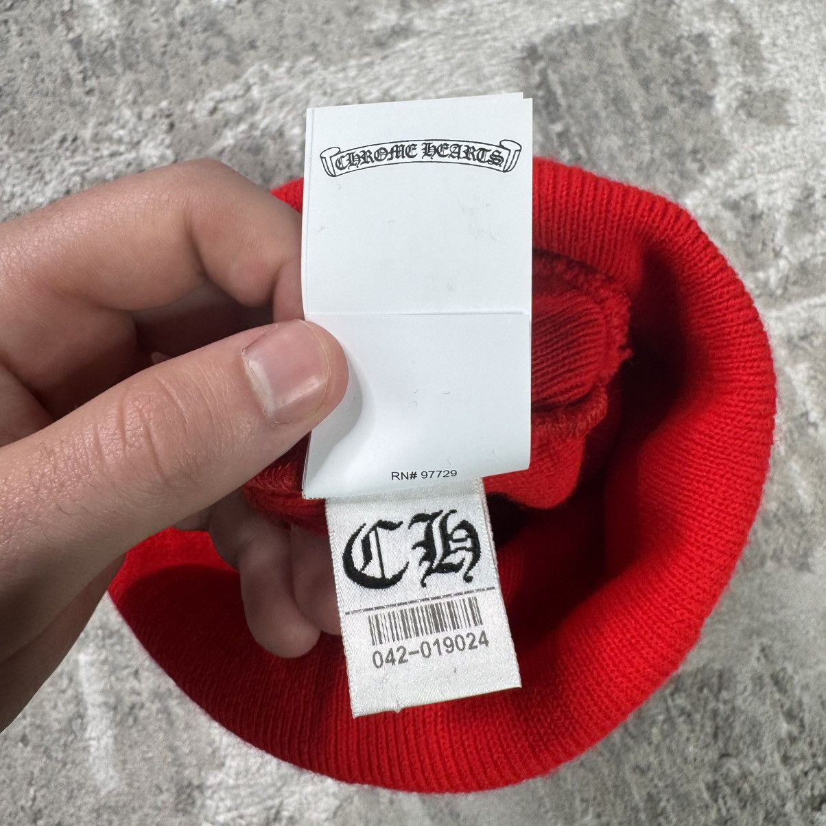 Chrome Hearts Embroidered CH logo beanie Size ONE SIZE - 6 Thumbnail