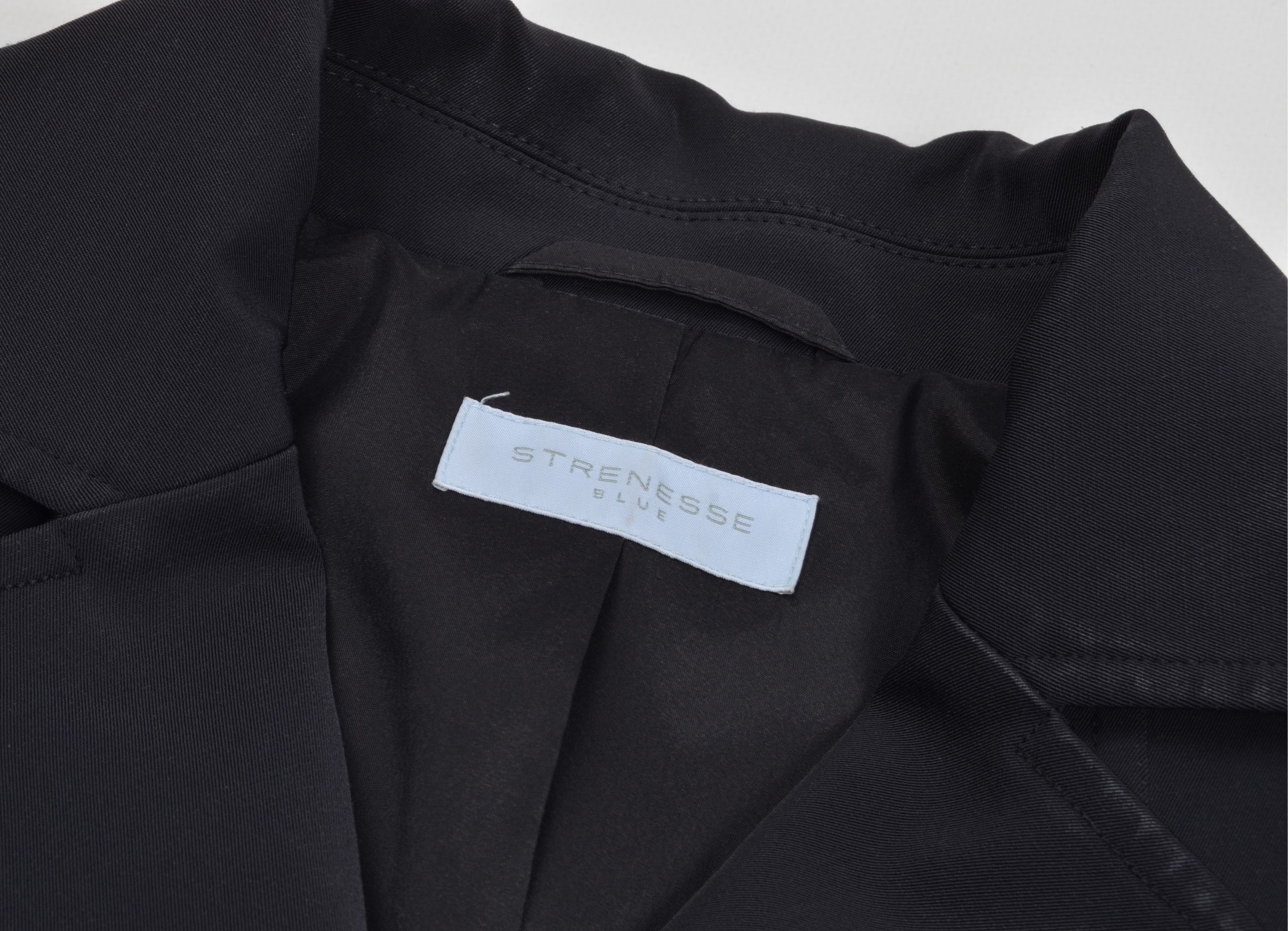 STRENESSE Gabriele Strehle Strenesse Blue 90's Belted Black Blazer Size XS / US 0-2 / IT 36-38 - 7 Thumbnail