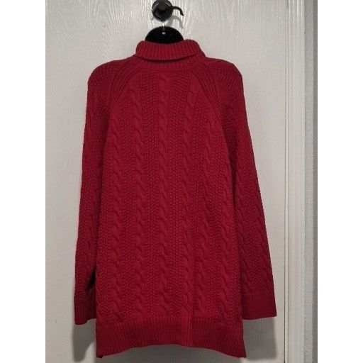 Other Jeanne Pierre Turtleneck Sweater Women Sz 3XL Cable Knit Mar Size 3XL / US 20-22 - 2 Thumbnail