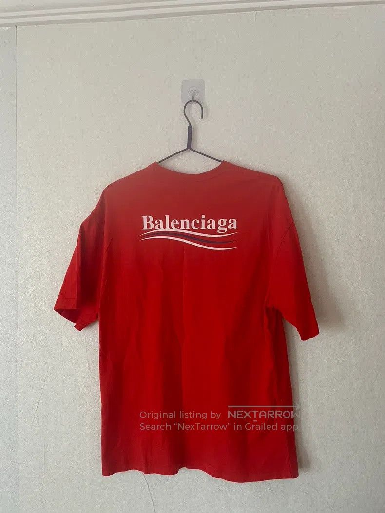Balenciaga Balenciaga Red Hot Wave T-Shirt Size US XS / EU 42 / 0 - 2 Thumbnail