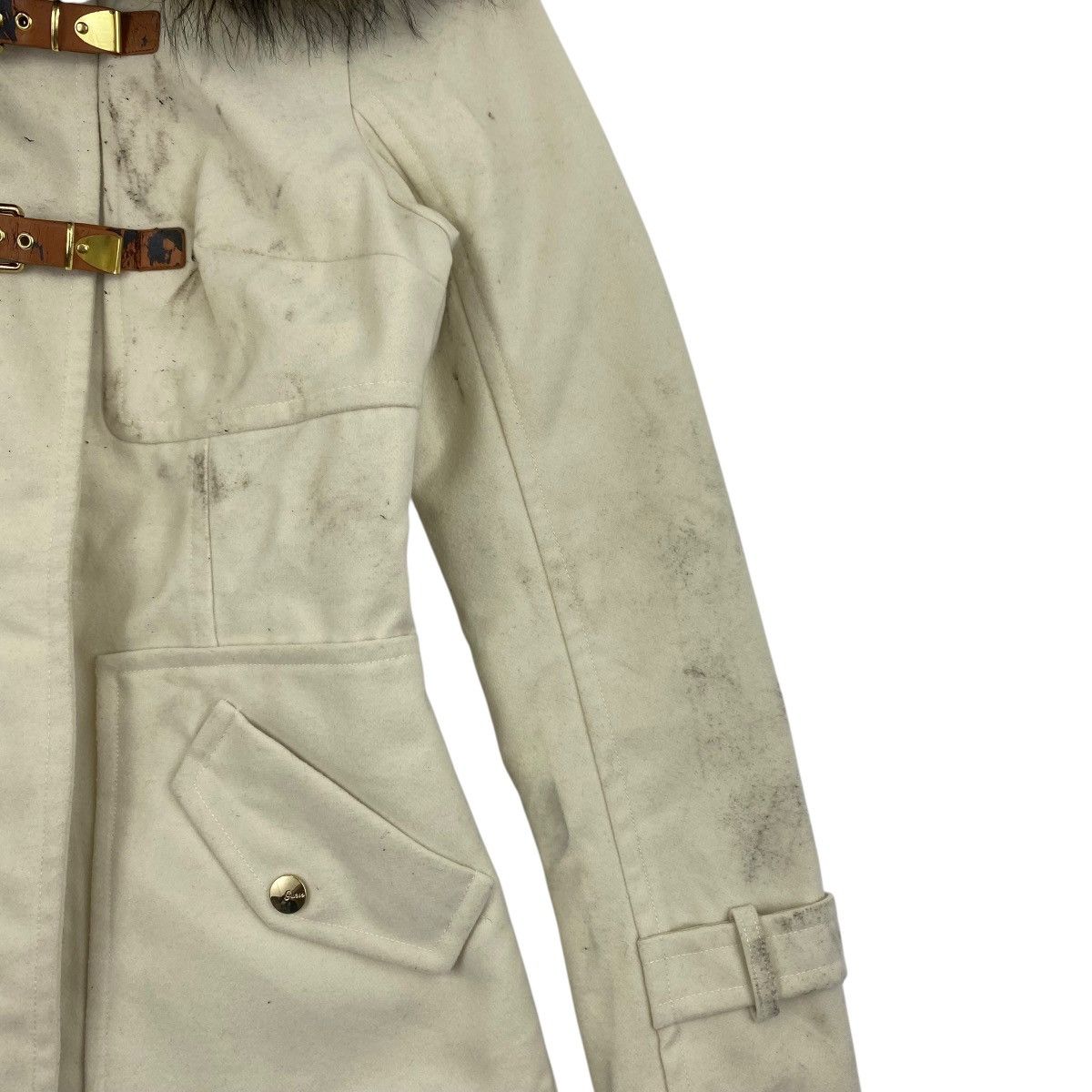 Guess Vintage GUESS LOS ANGELES Est 1981 Hooded Fur Winter Coat Size S / US 4 / IT 40 - 8 Thumbnail