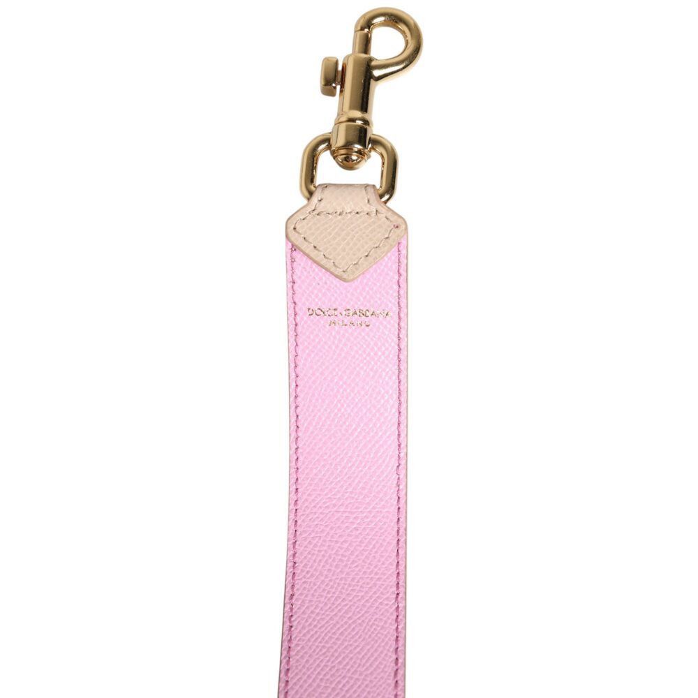 Dolce & Gabbana Dolce & Gabbana Beige Pink Leather Handbag Accessory Shoulde Size ONE SIZE - 4 Thumbnail