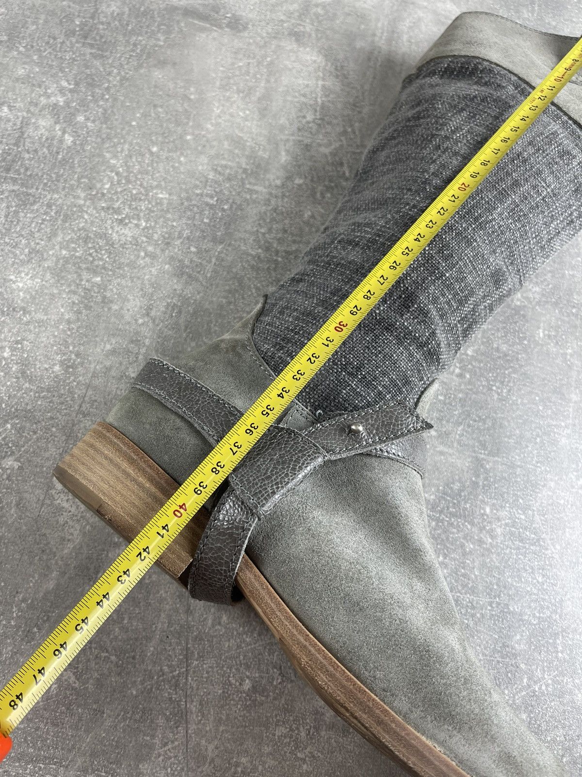 Brunello Cucinelli Brunello Cucinelli Tall Riding Archive Suede Riding Boots Size US 7 / IT 37 - 11 Thumbnail