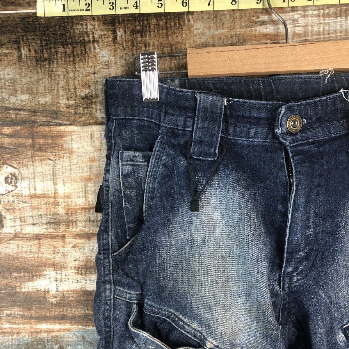 Japanese Brand Field Core japan utility Blue Denim jogger Pants #A2116 Size US 29 - 7 Thumbnail