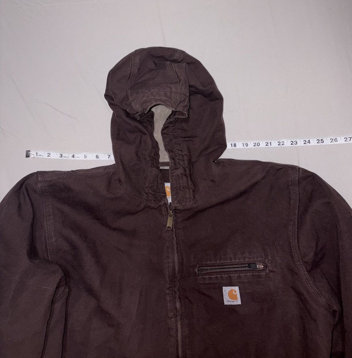 Carhartt Carhartt Brown Hooded Work Jacket Size US XL / EU 56 / 4 - 6 Thumbnail