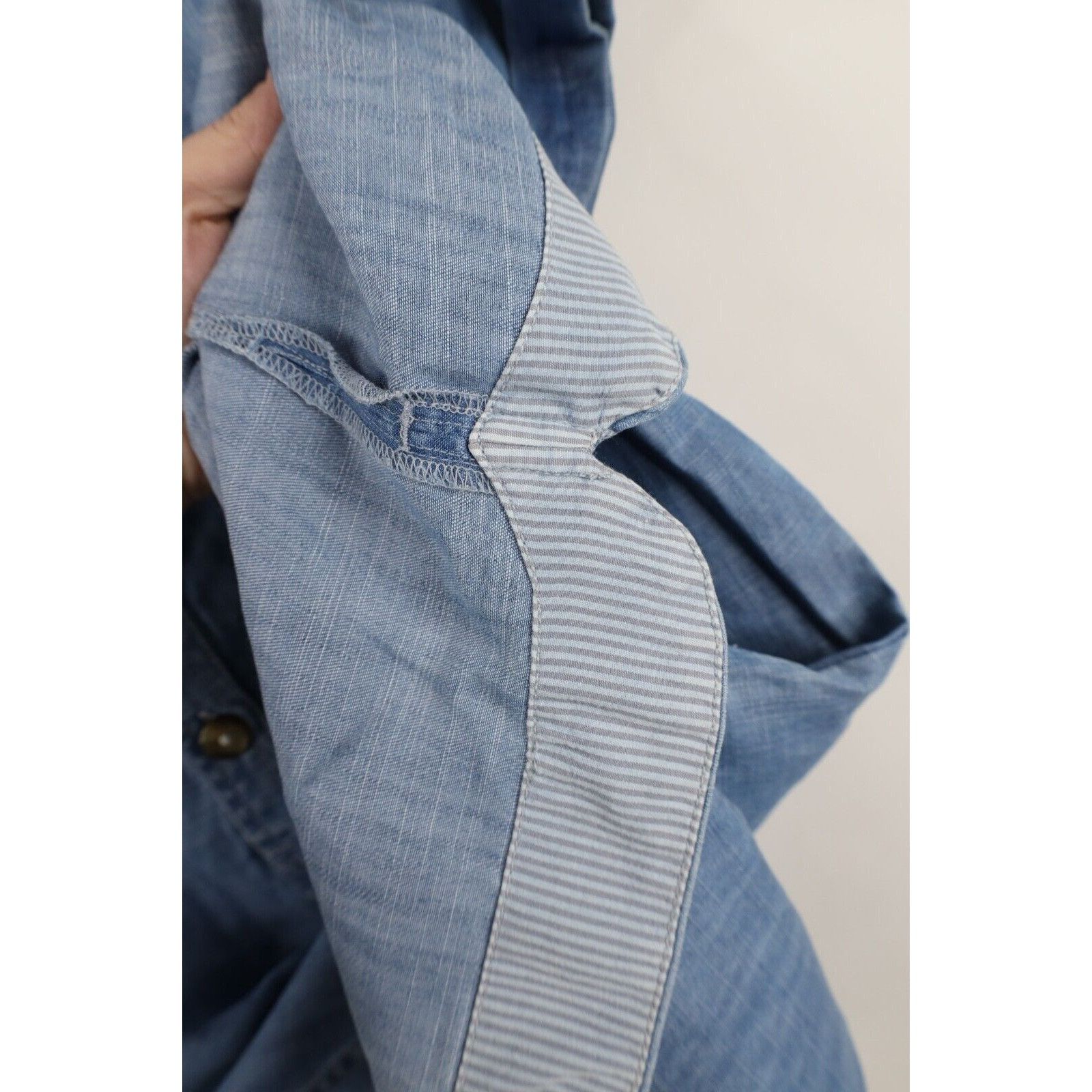 Vineyard Vines Vineyard Vines Womens Utility Chambray Denim Shirt Dress Size XS / US 0-2 / IT 36-38 - 10 Thumbnail