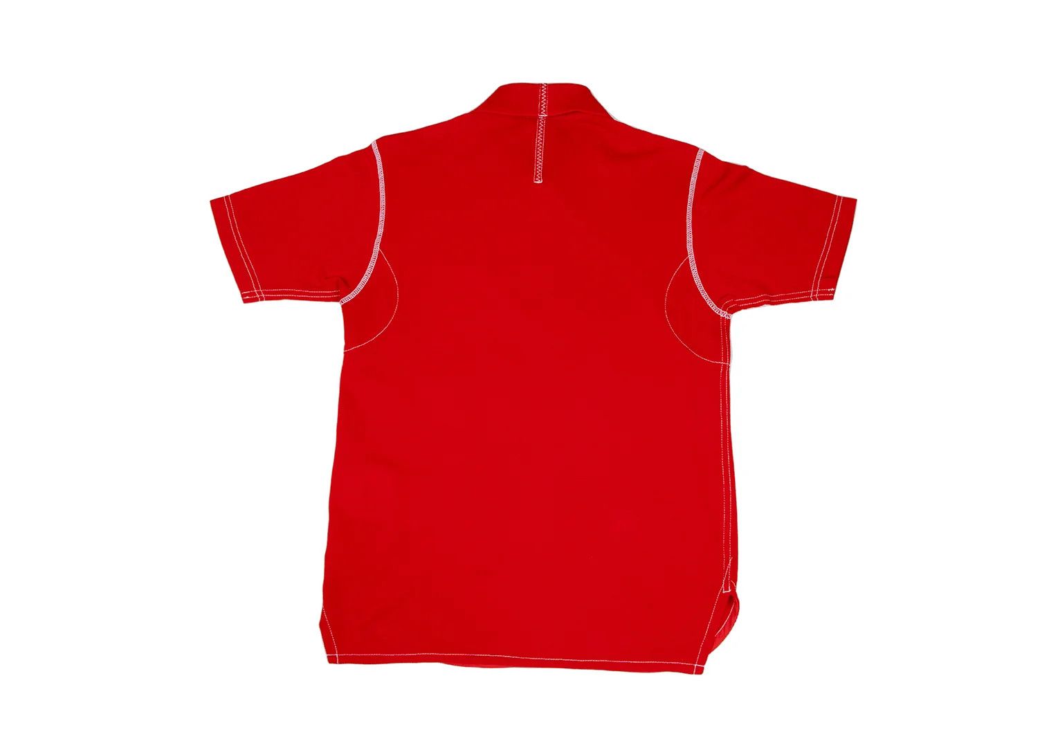 Junya Watanabe Lacoste Garment-Dyed Cotton Polo Shirt in Red, Size S Size US S / EU 44-46 / 1 - 11 Thumbnail