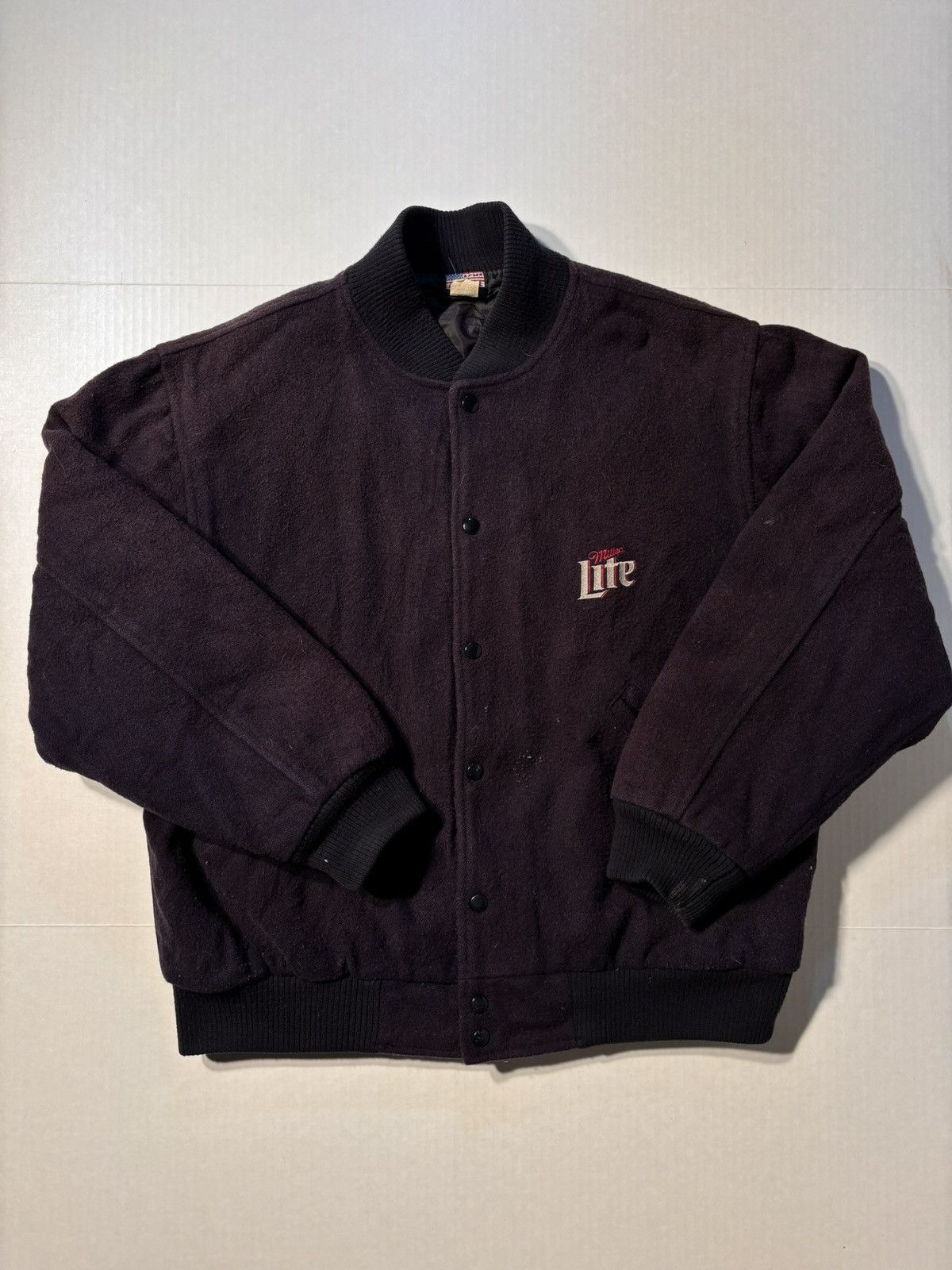 NFL Vtg Miller Light Super Bowl XXXIII Wool Varsity Letterman Size US L / EU 52-54 / 3 - 2 Thumbnail
