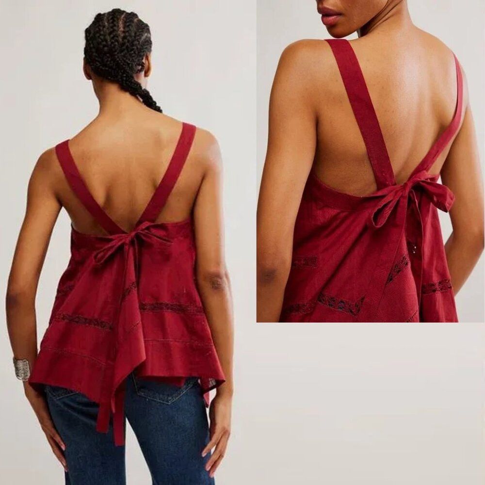 Free People NWT New $128 Free People Charlotte Lace Inset Handkerchief Size S / US 4 / IT 40 - 3 Thumbnail